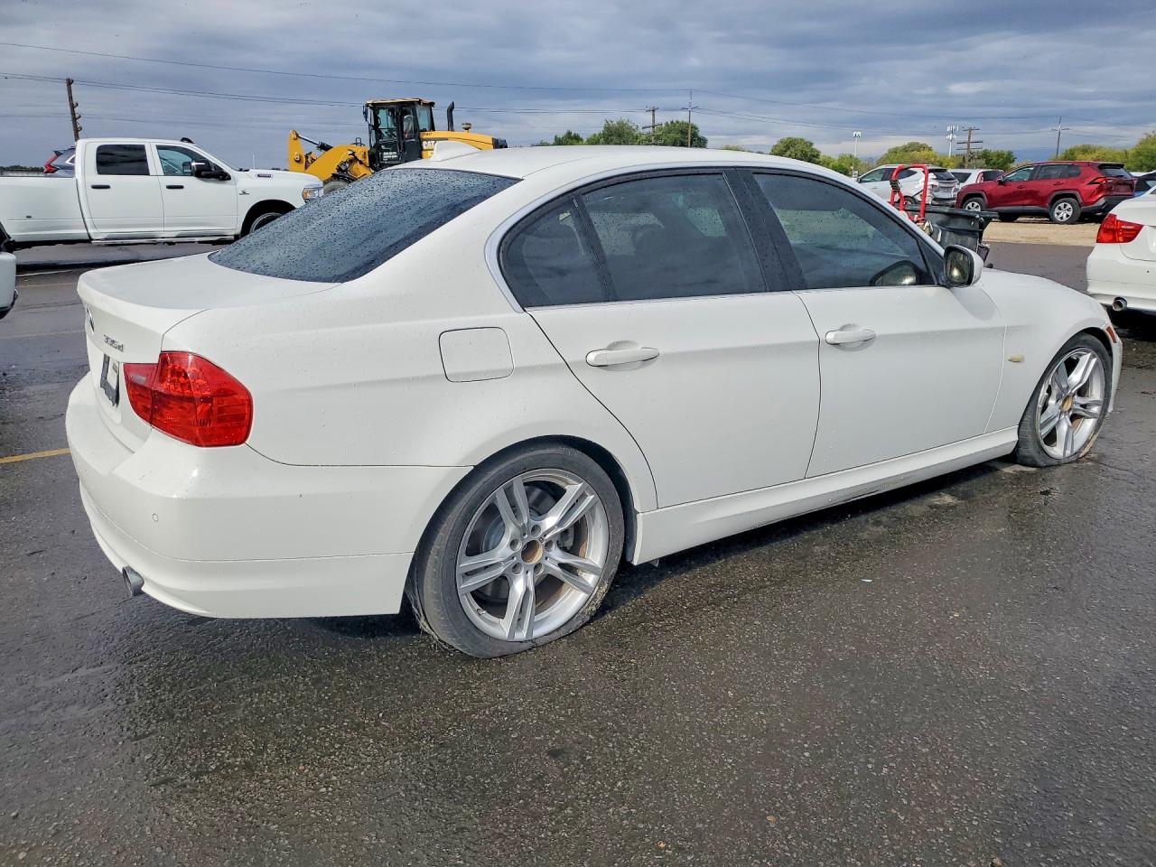 2011 Bmw 335 D White vin: WBAPN7C51BA782349