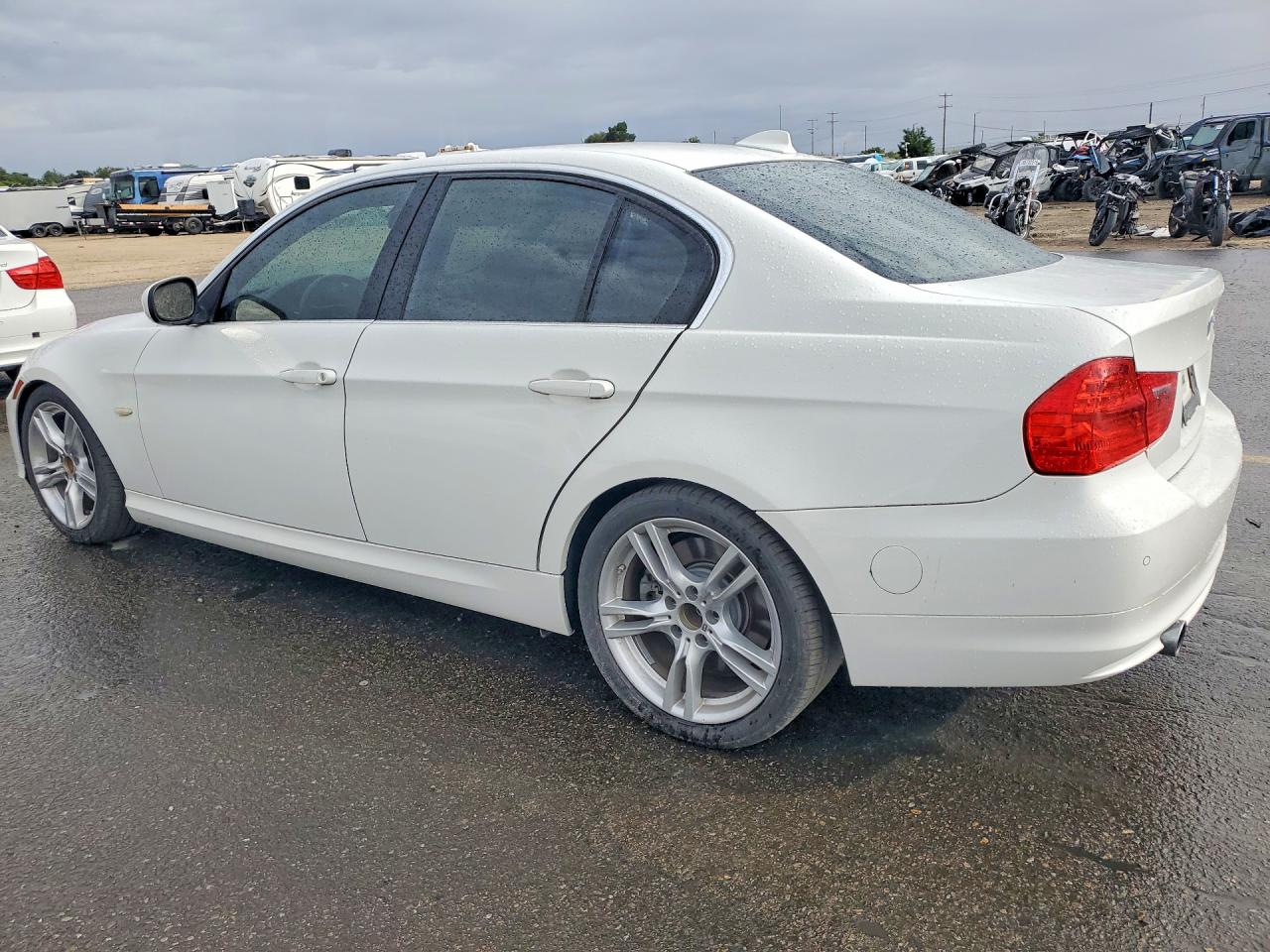 2011 Bmw 335 D White vin: WBAPN7C51BA782349