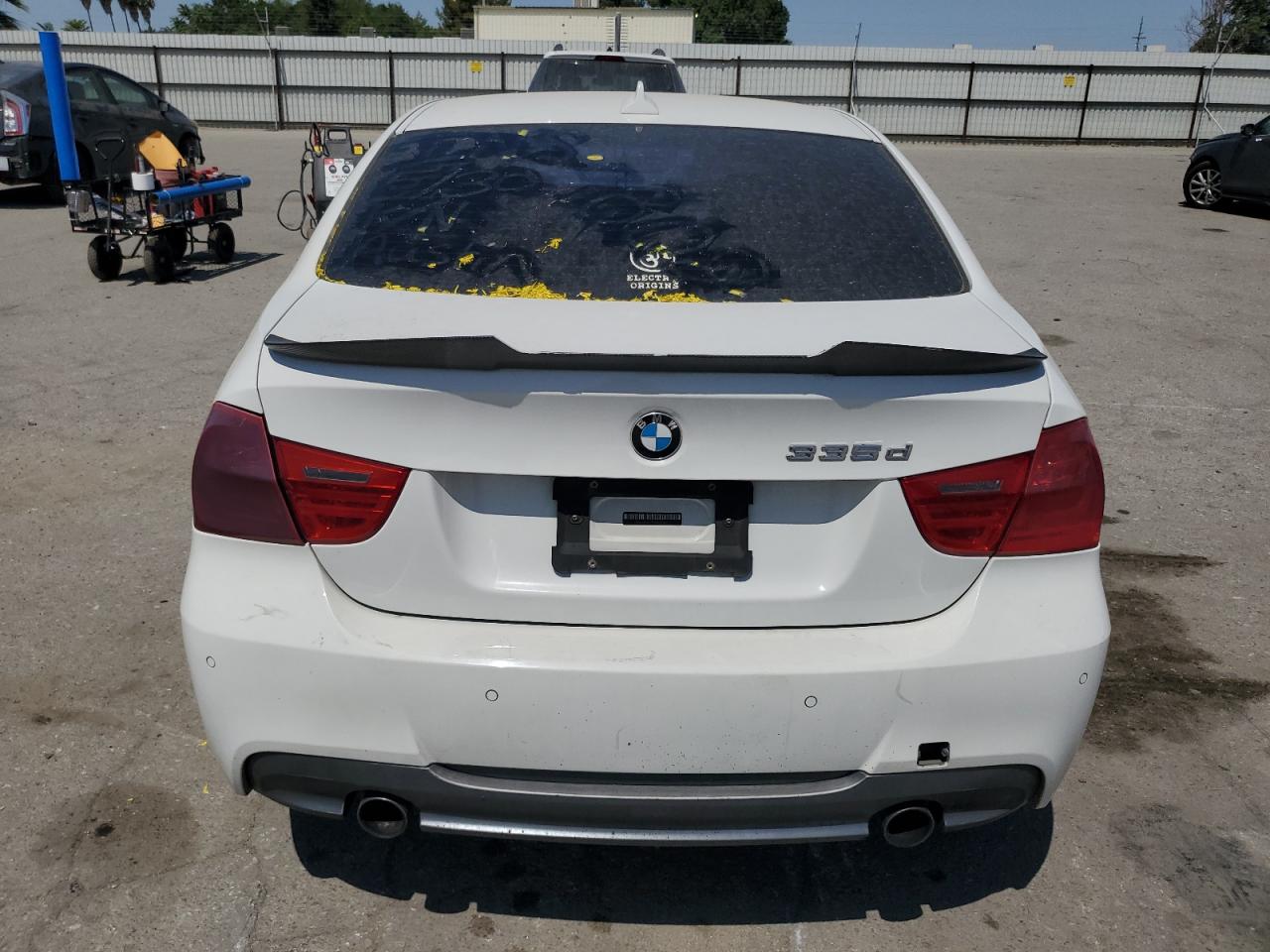 2011 Bmw 335 D White vin: WBAPN7C52BA779802