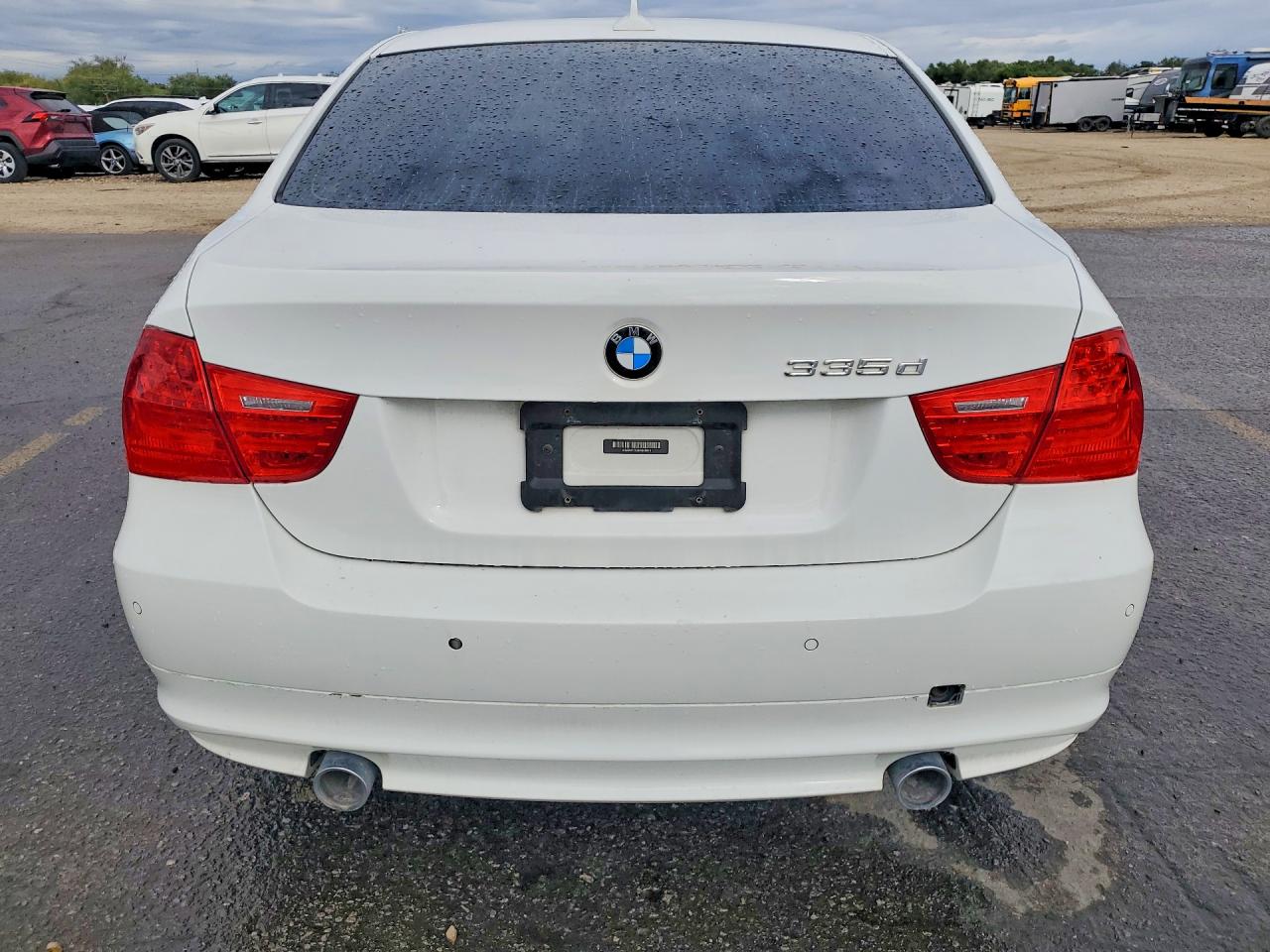 2011 Bmw 335 D White vin: WBAPN7C55BA949814