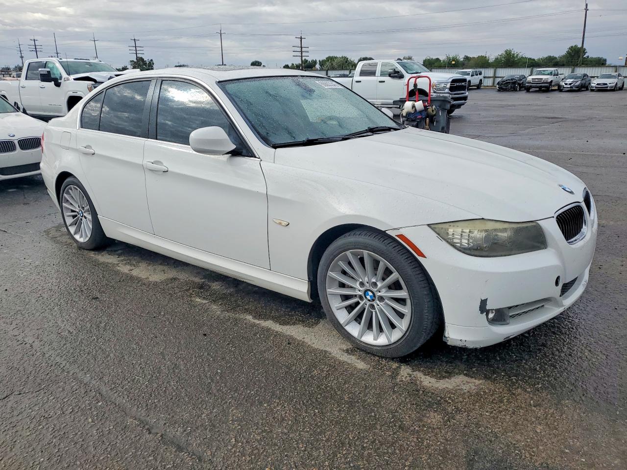2011 Bmw 335 D White vin: WBAPN7C55BA949814