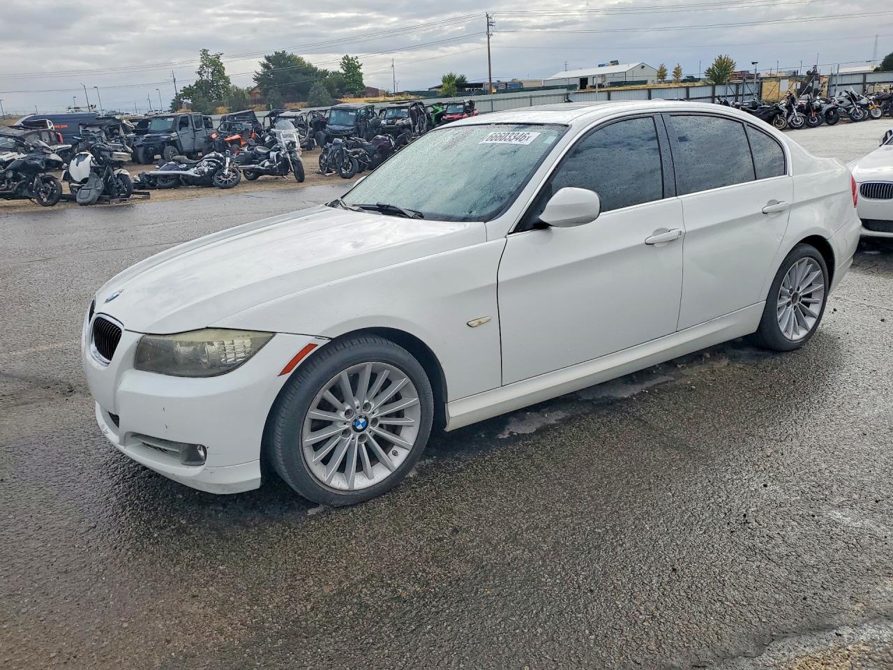 2011 Bmw 335 D White vin: WBAPN7C55BA949814