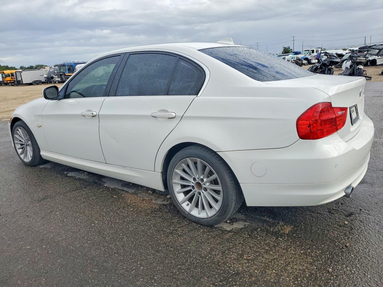 2011 Bmw 335 D White vin: WBAPN7C55BA949814