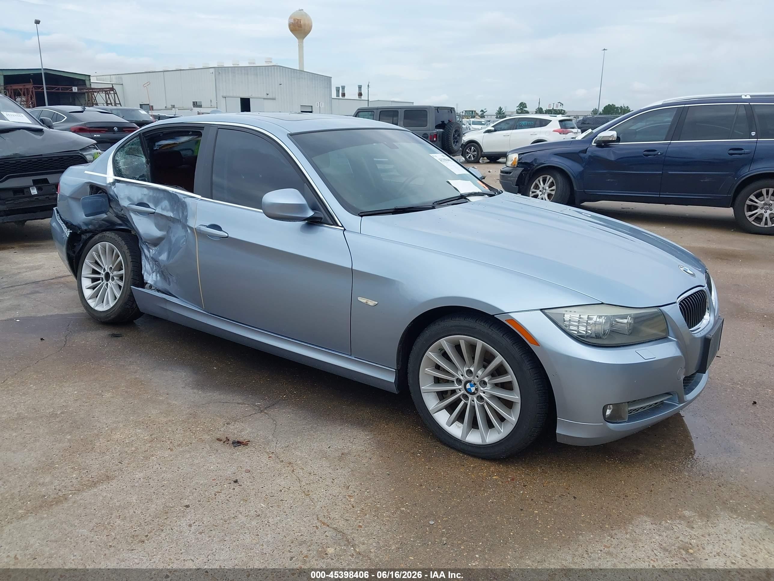 2011 Bmw 335d   Light Blue vin: WBAPN7C56BA780113