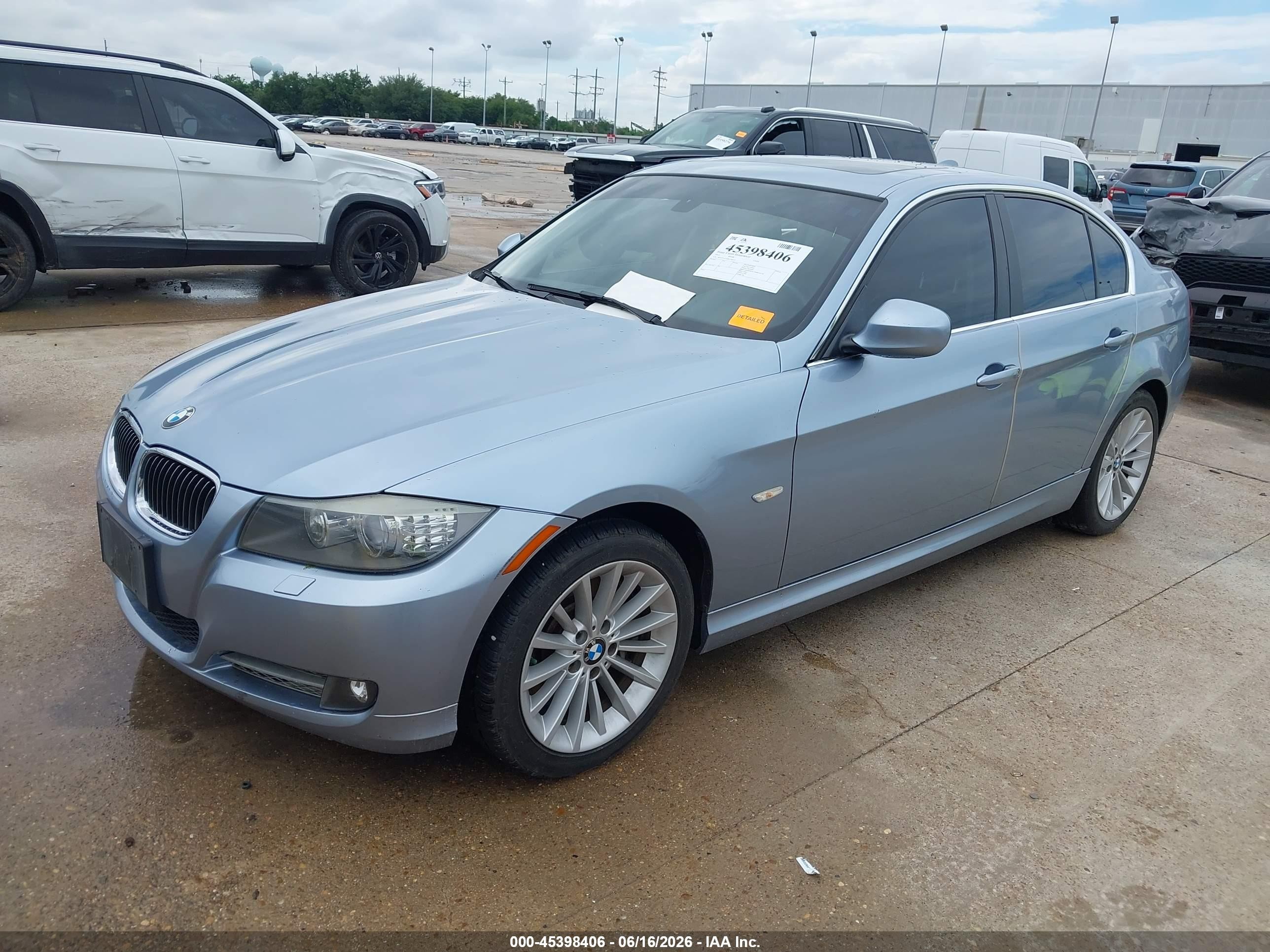 2011 Bmw 335d   Light Blue vin: WBAPN7C56BA780113