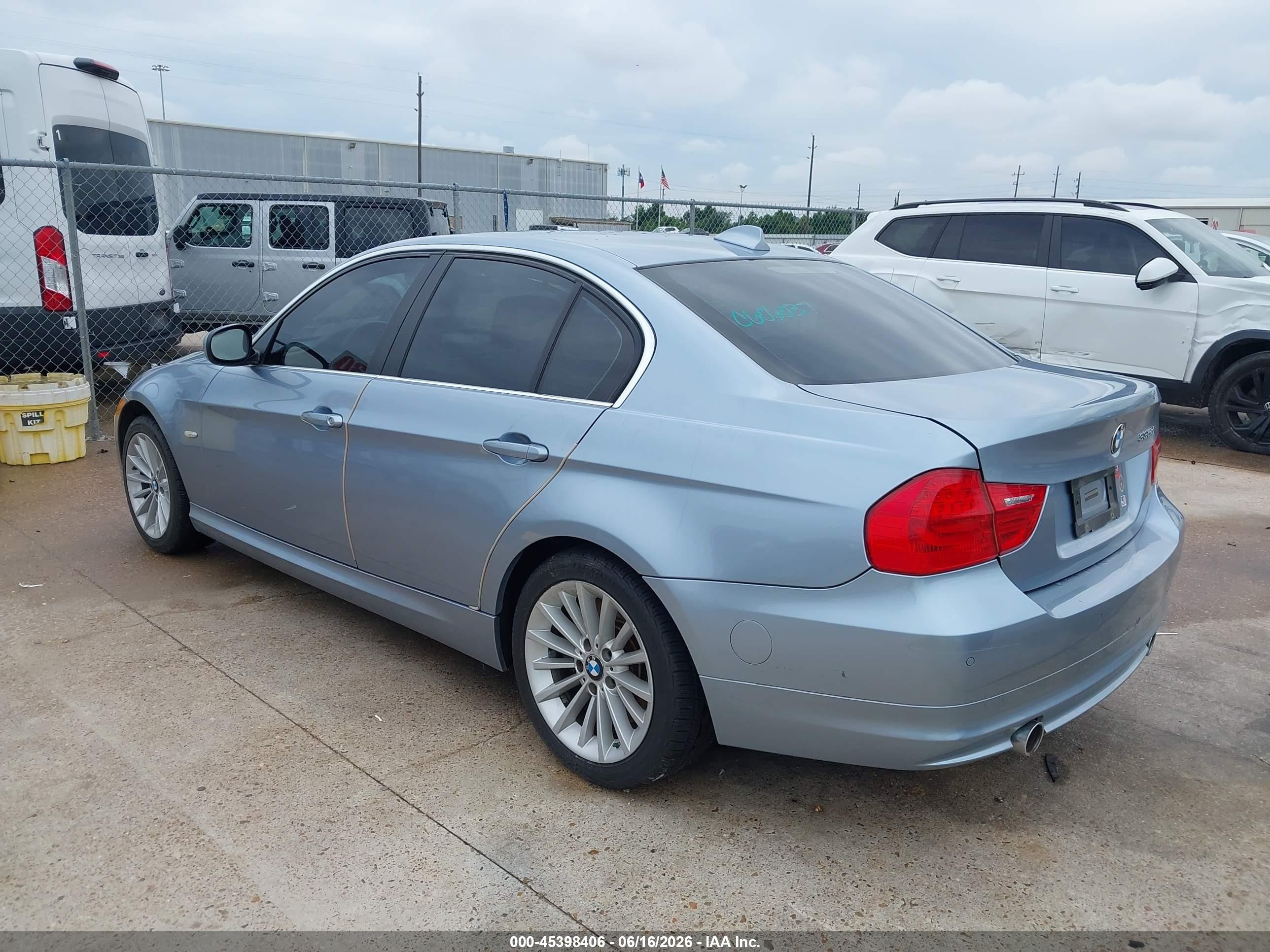 2011 Bmw 335d   Light Blue vin: WBAPN7C56BA780113
