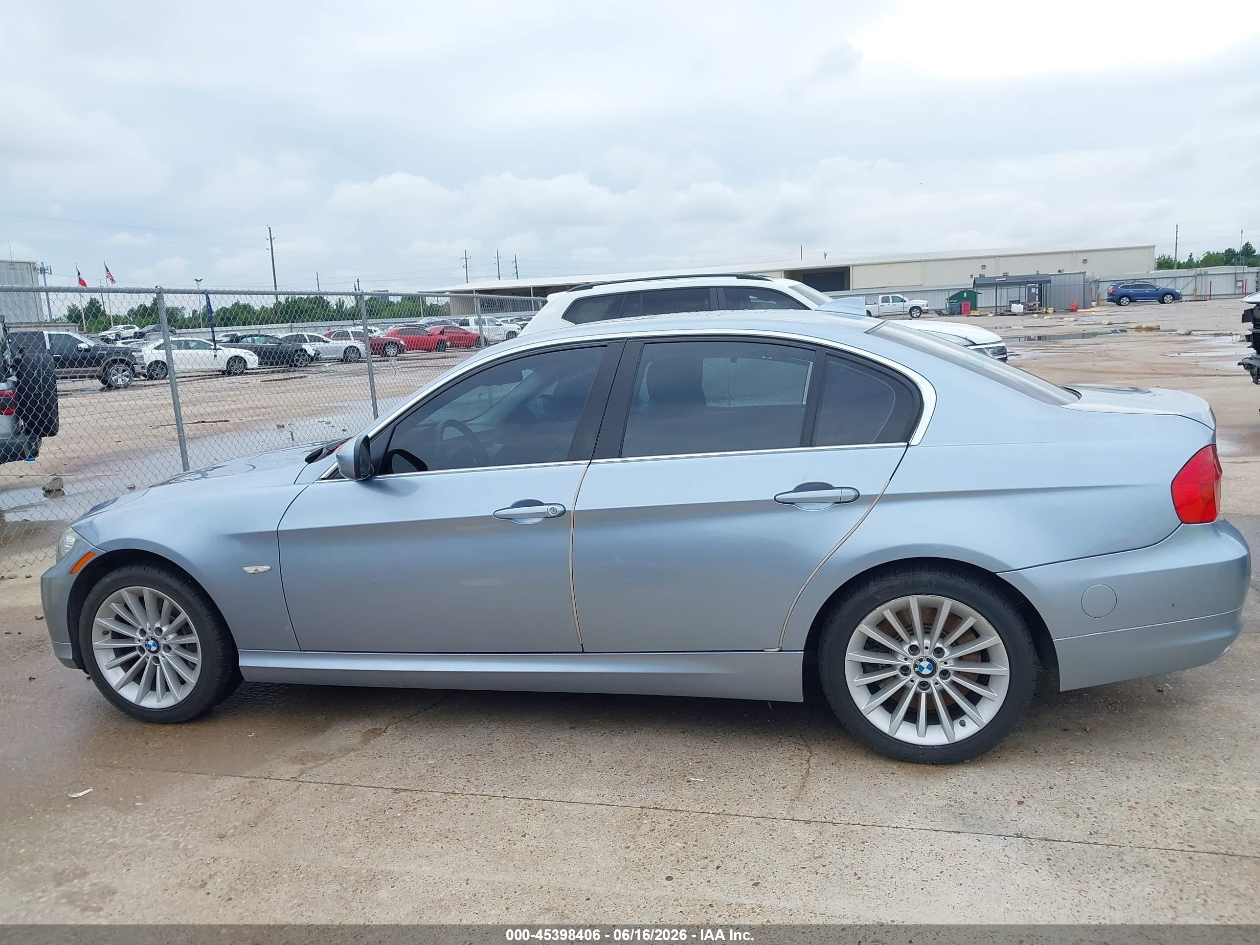 2011 Bmw 335d   Light Blue vin: WBAPN7C56BA780113