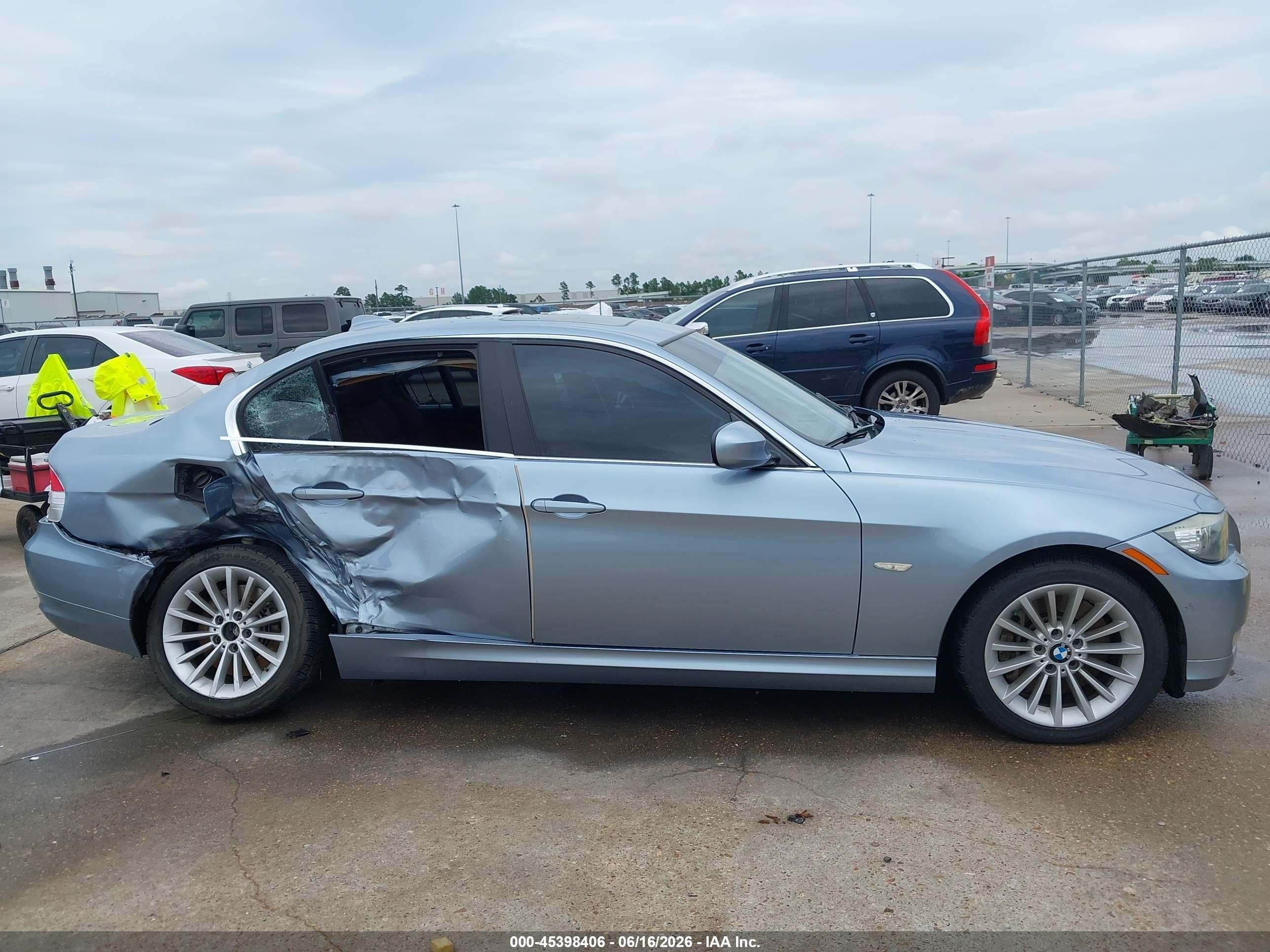 2011 Bmw 335d   Light Blue vin: WBAPN7C56BA780113