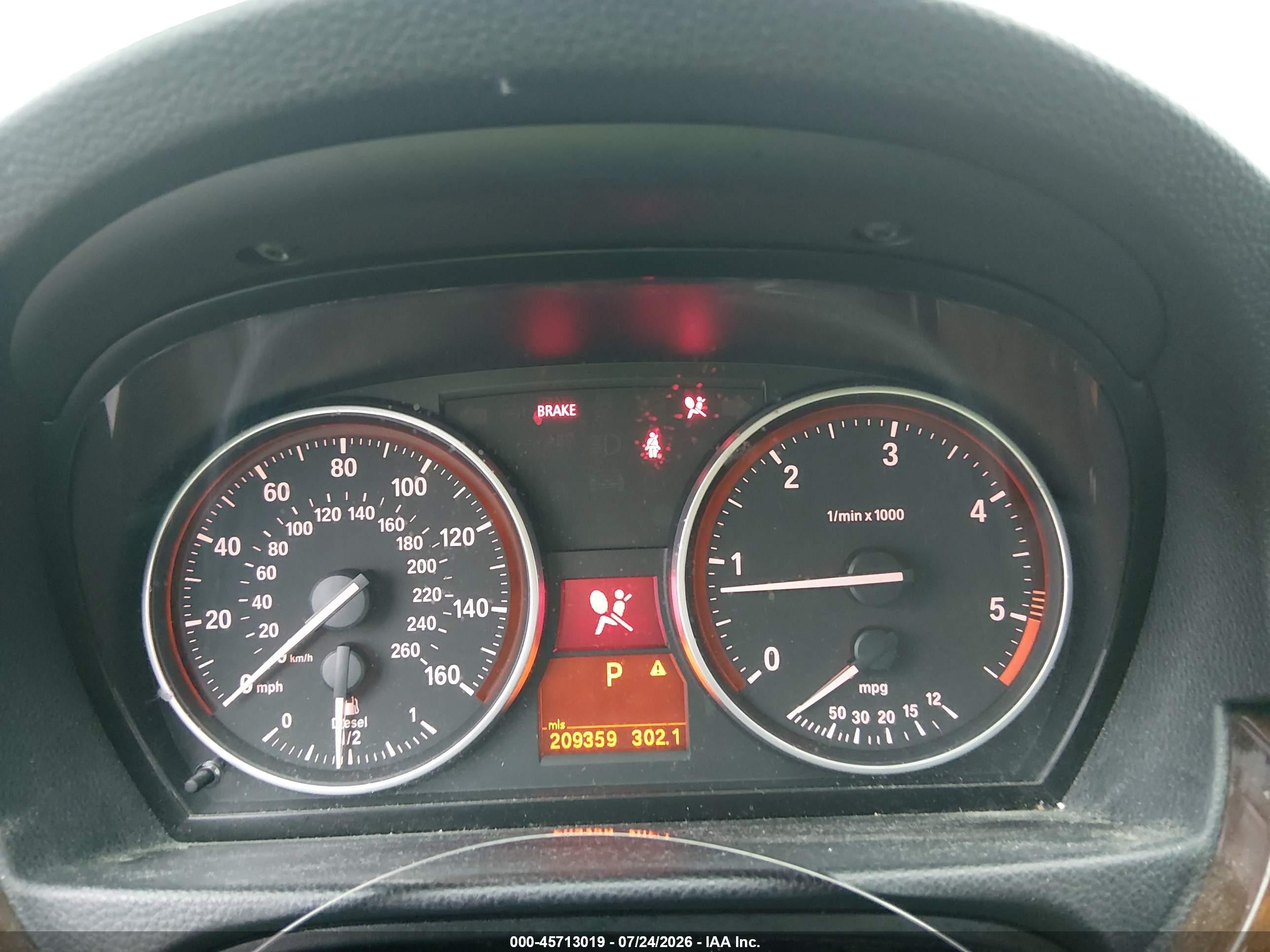 2011 Bmw 335d   White vin: WBAPN7C56BF184308
