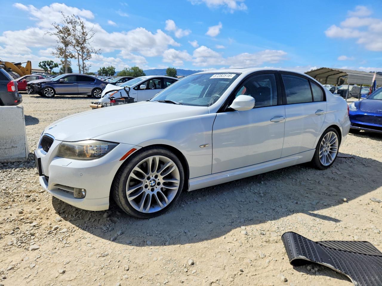 2010 Bmw 335 D White vin: WBAPN7C57AA778370