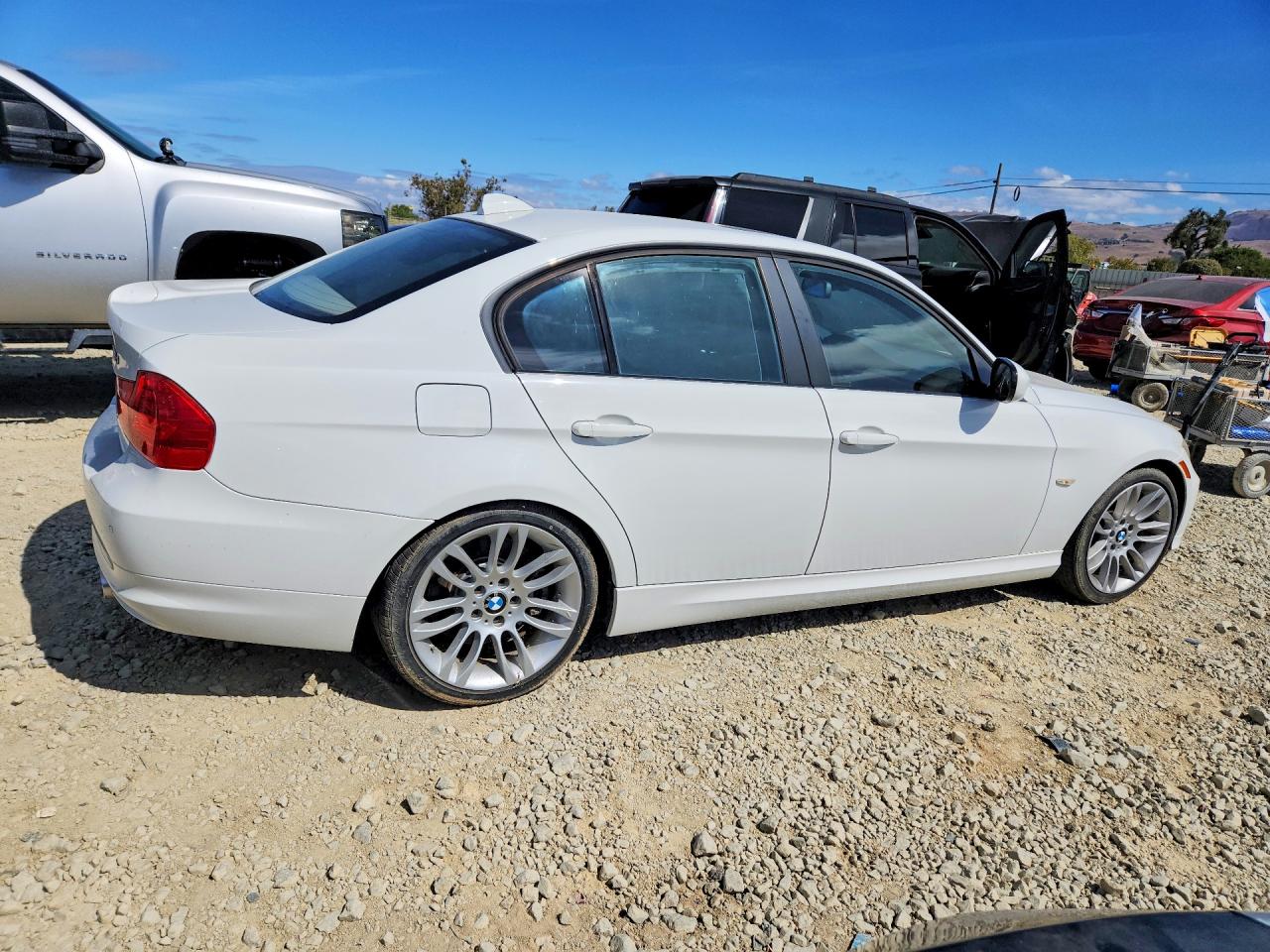 2010 Bmw 335 D White vin: WBAPN7C57AA778370