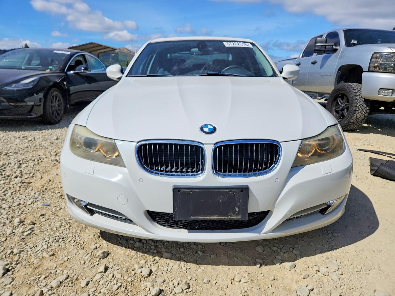 2010 Bmw 335 D White vin: WBAPN7C57AA778370