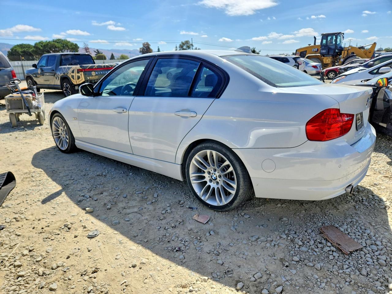 2010 Bmw 335 D White vin: WBAPN7C57AA778370
