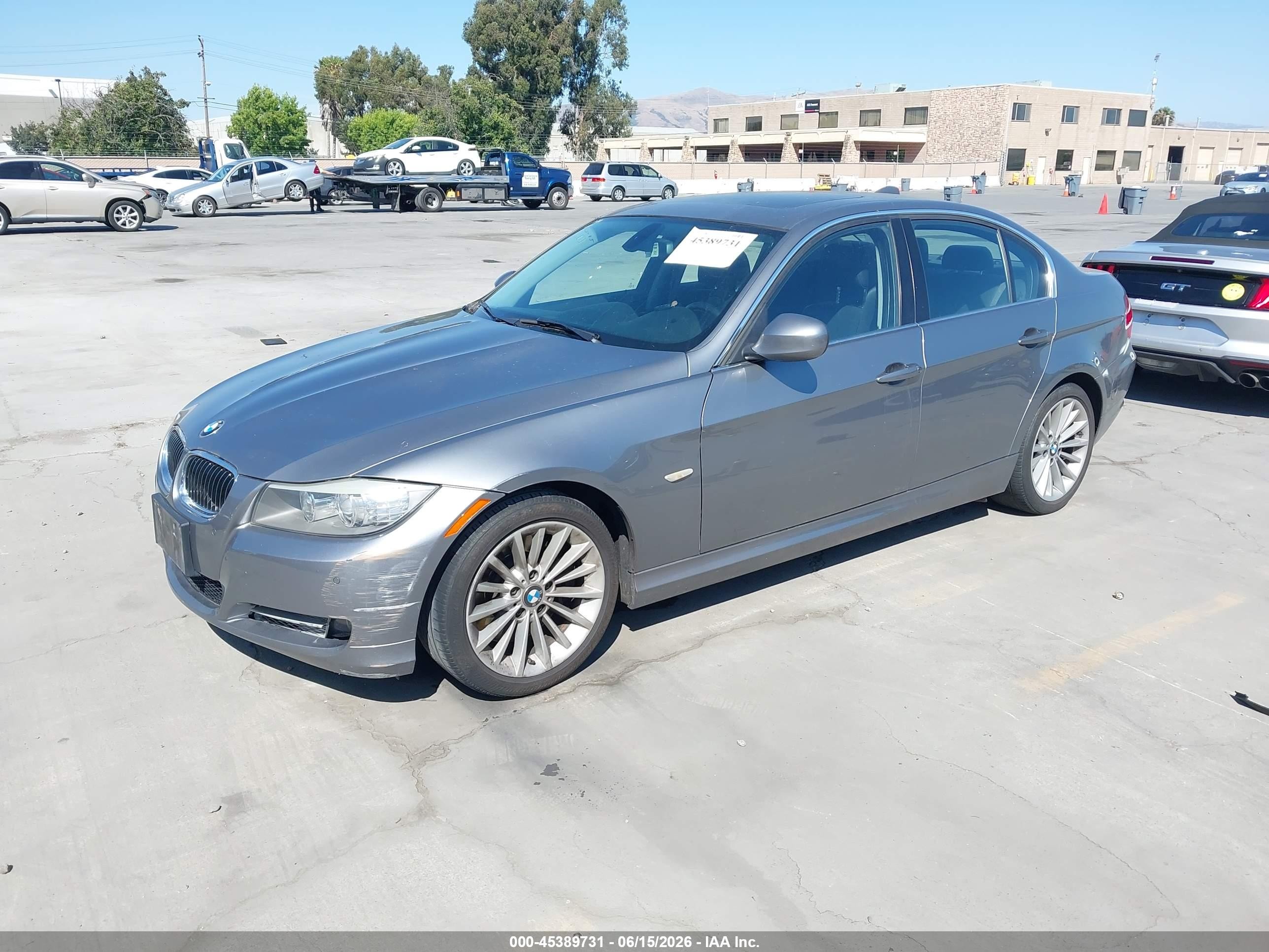 2010 Bmw 335d   Gray vin: WBAPN7C58AA778507