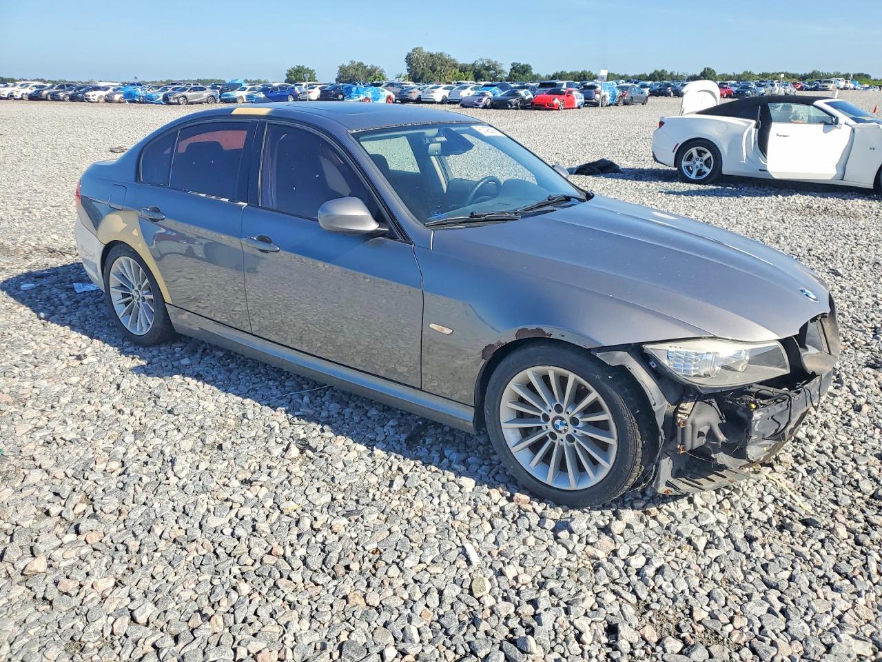 2011 Bmw 335 D Gray vin: WBAPN7C59BA781241
