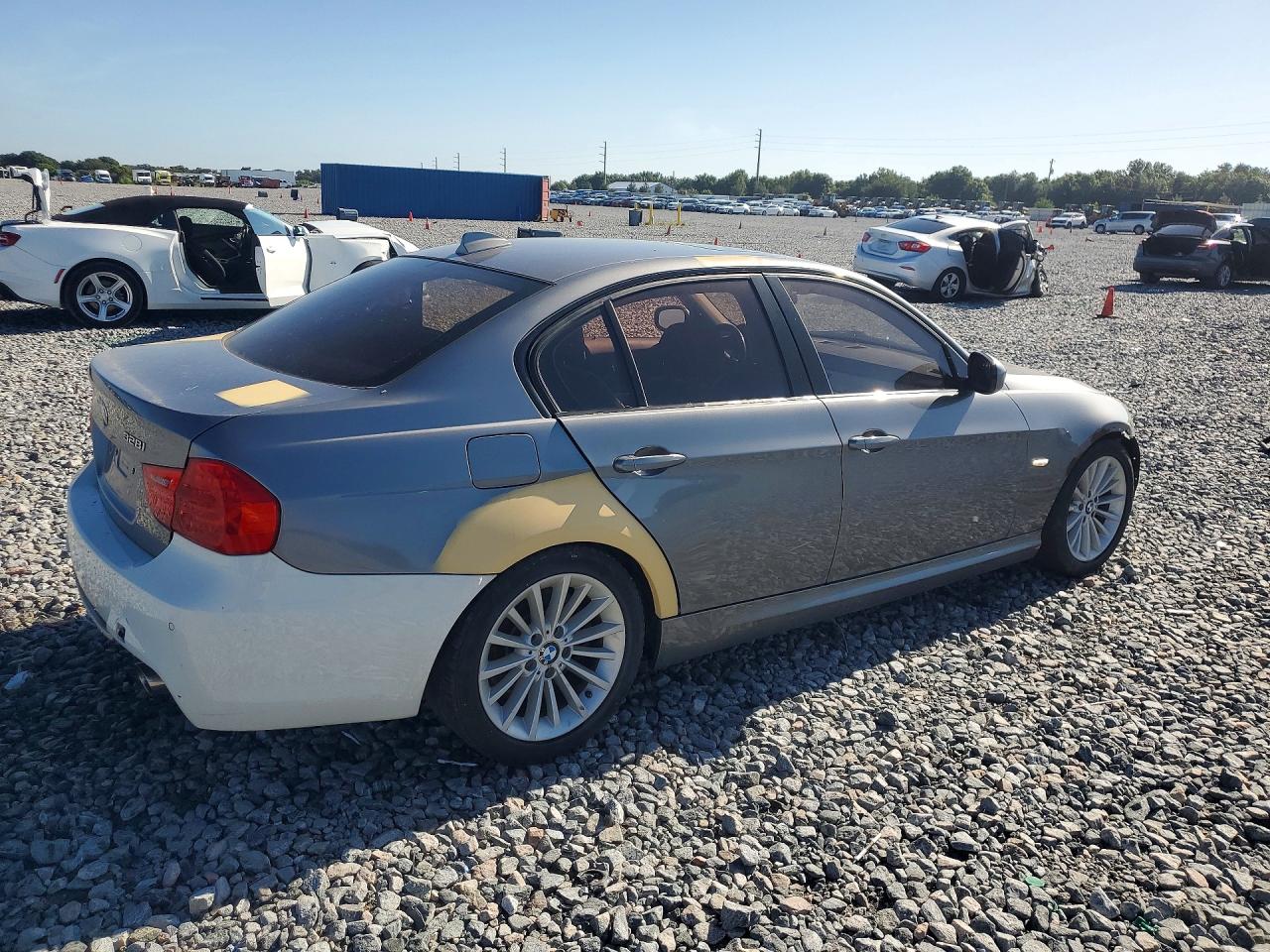 2011 Bmw 335 D Gray vin: WBAPN7C59BA781241