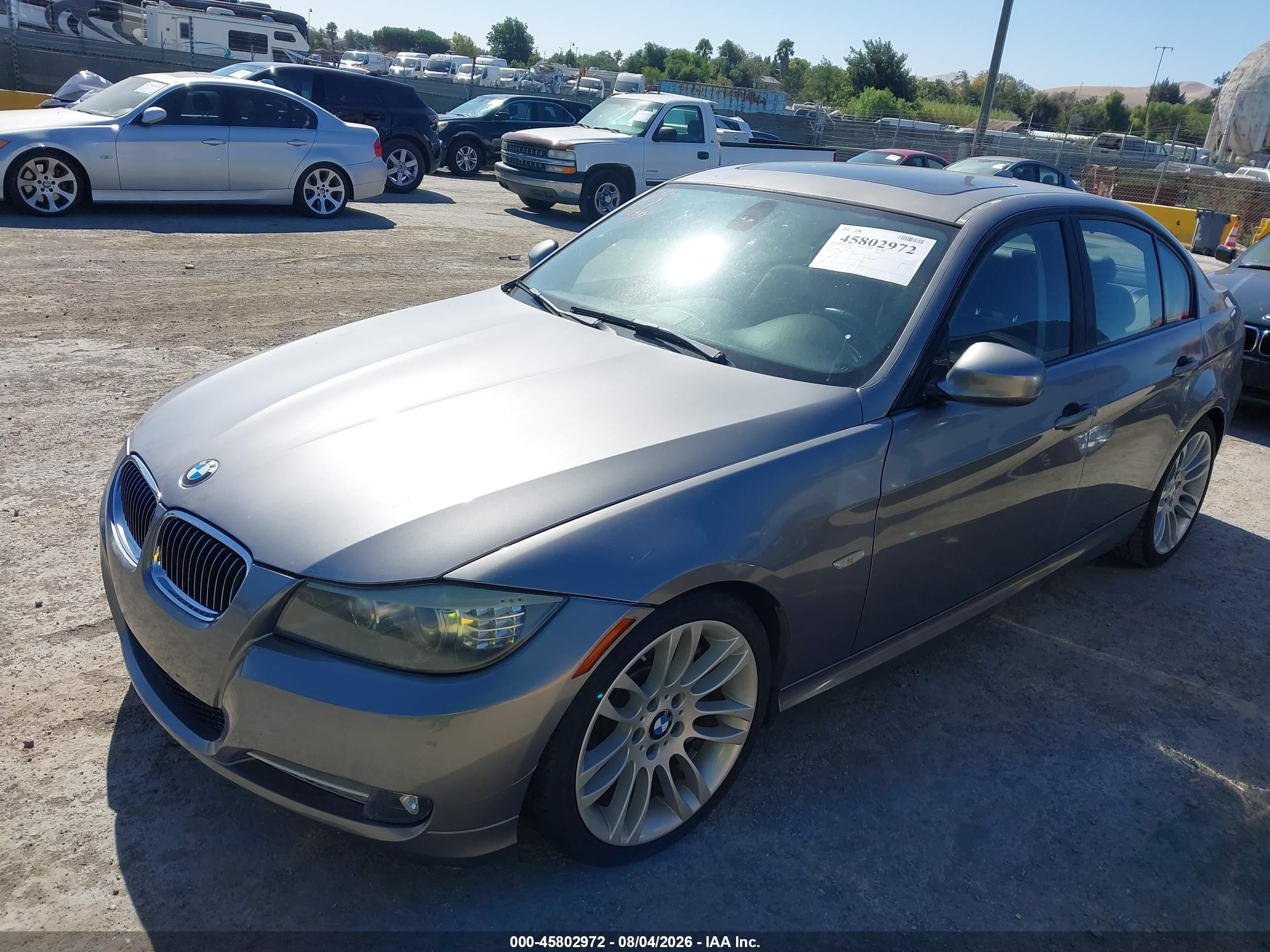 2011 Bmw 335d   Gray vin: WBAPN7C5XBA949419