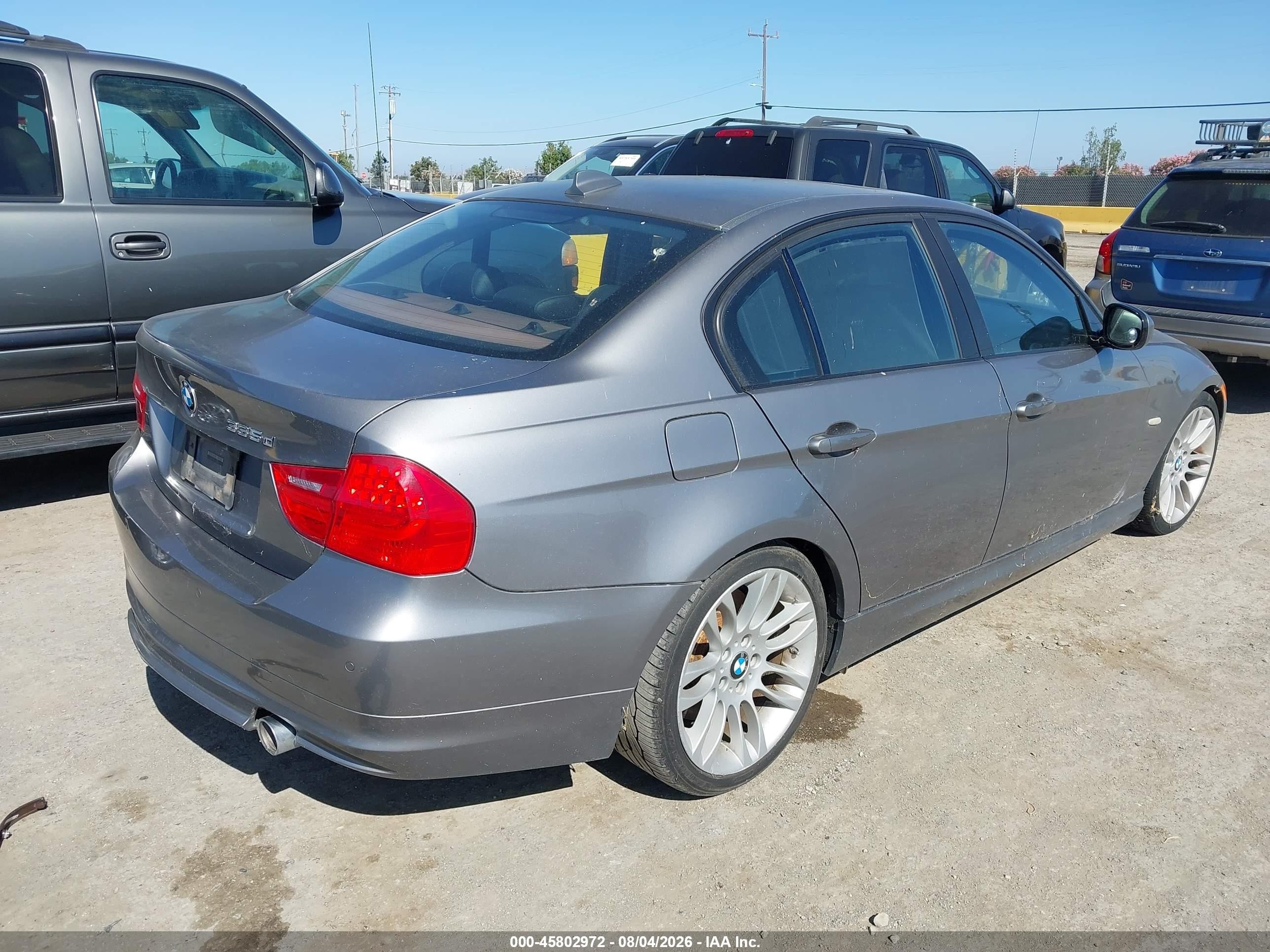 2011 Bmw 335d   Gray vin: WBAPN7C5XBA949419