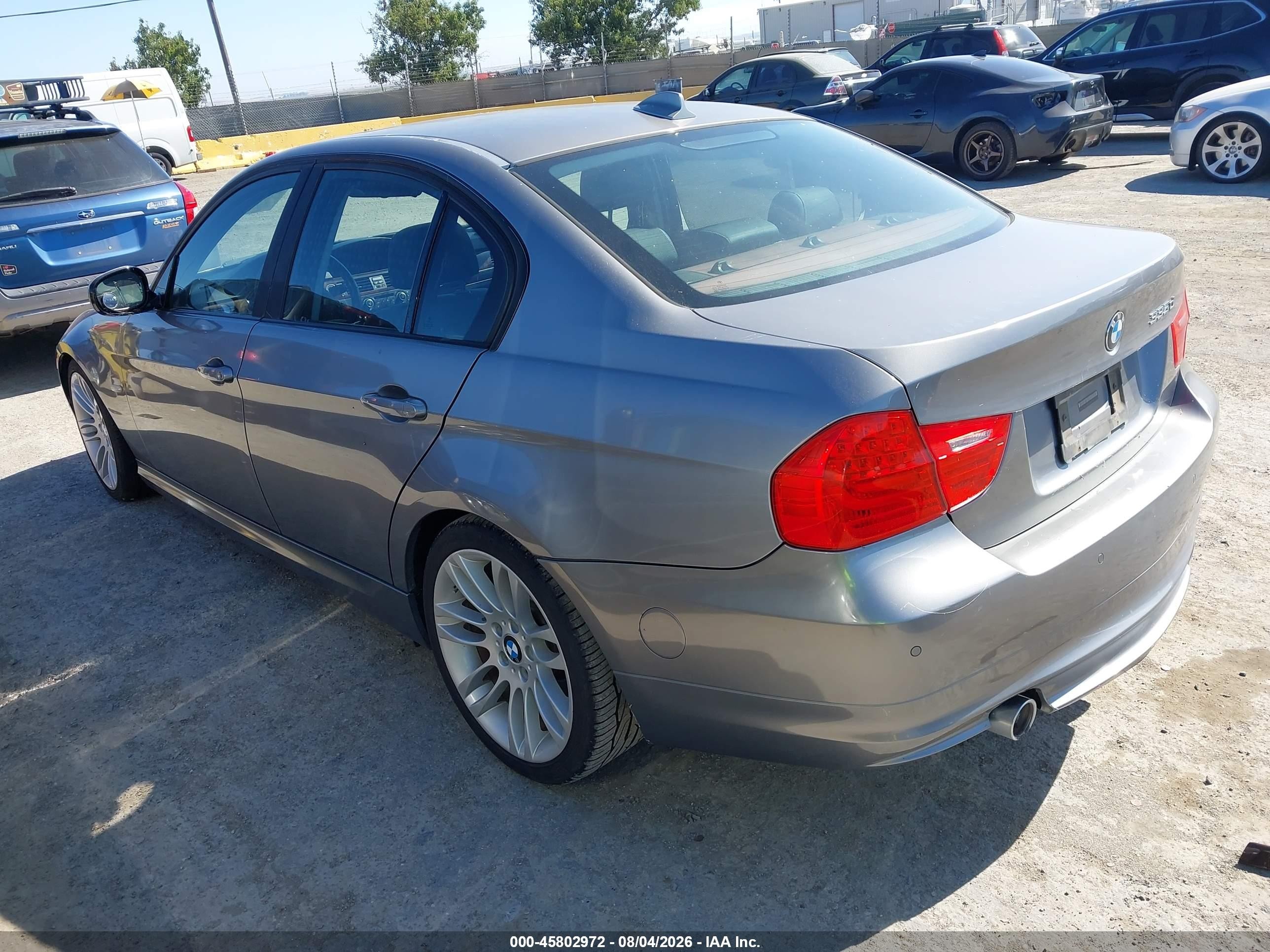2011 Bmw 335d   Gray vin: WBAPN7C5XBA949419