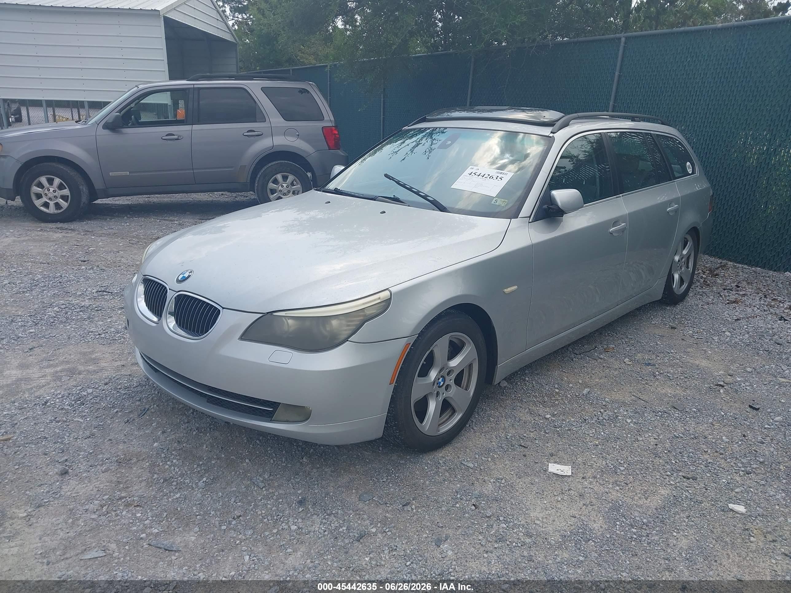 2008 Bmw 535xi Серебряный vin: WBAPT73518CX00641