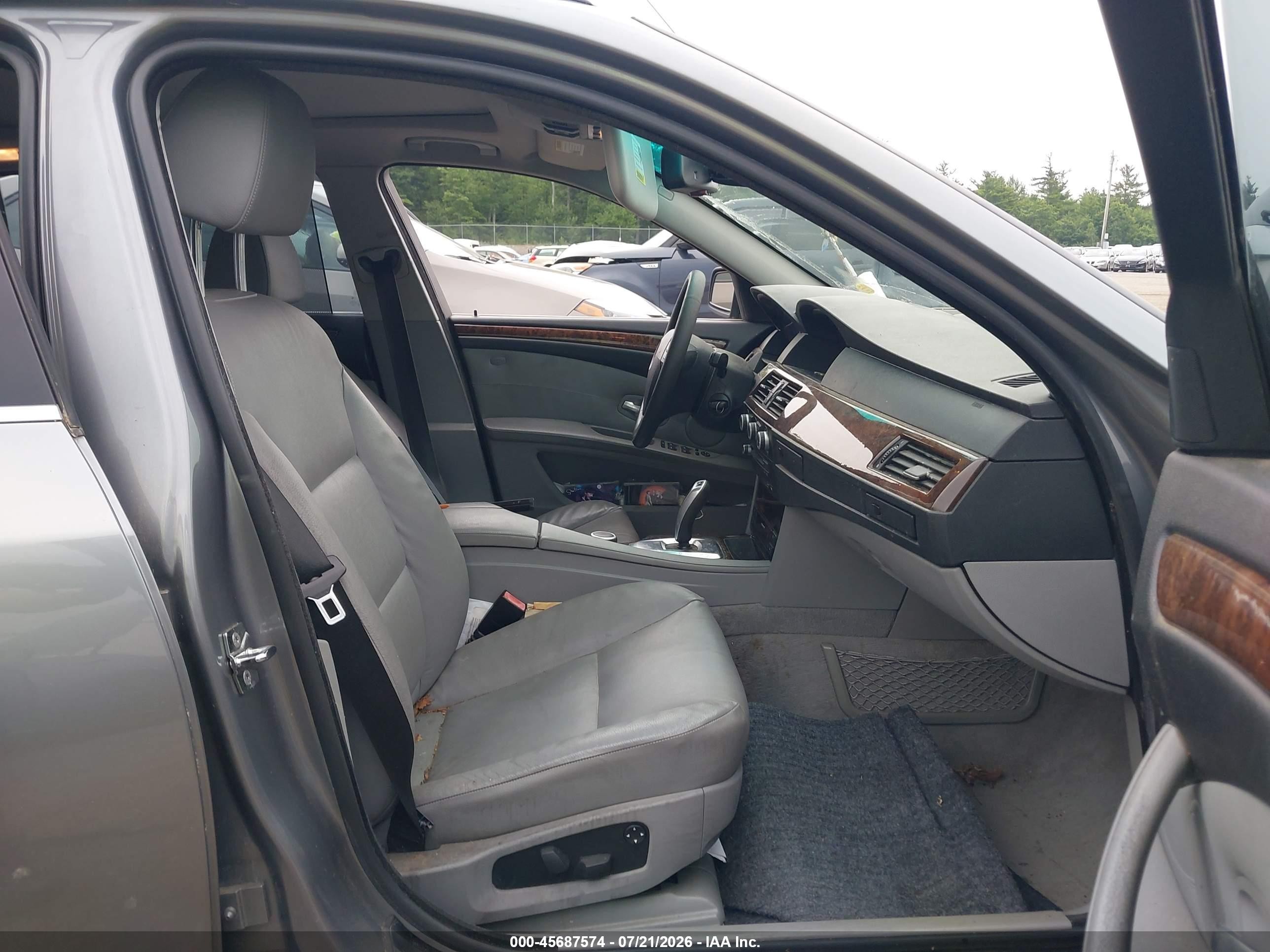 2008 Bmw 535xi   Gray vin: WBAPT73528CX00390