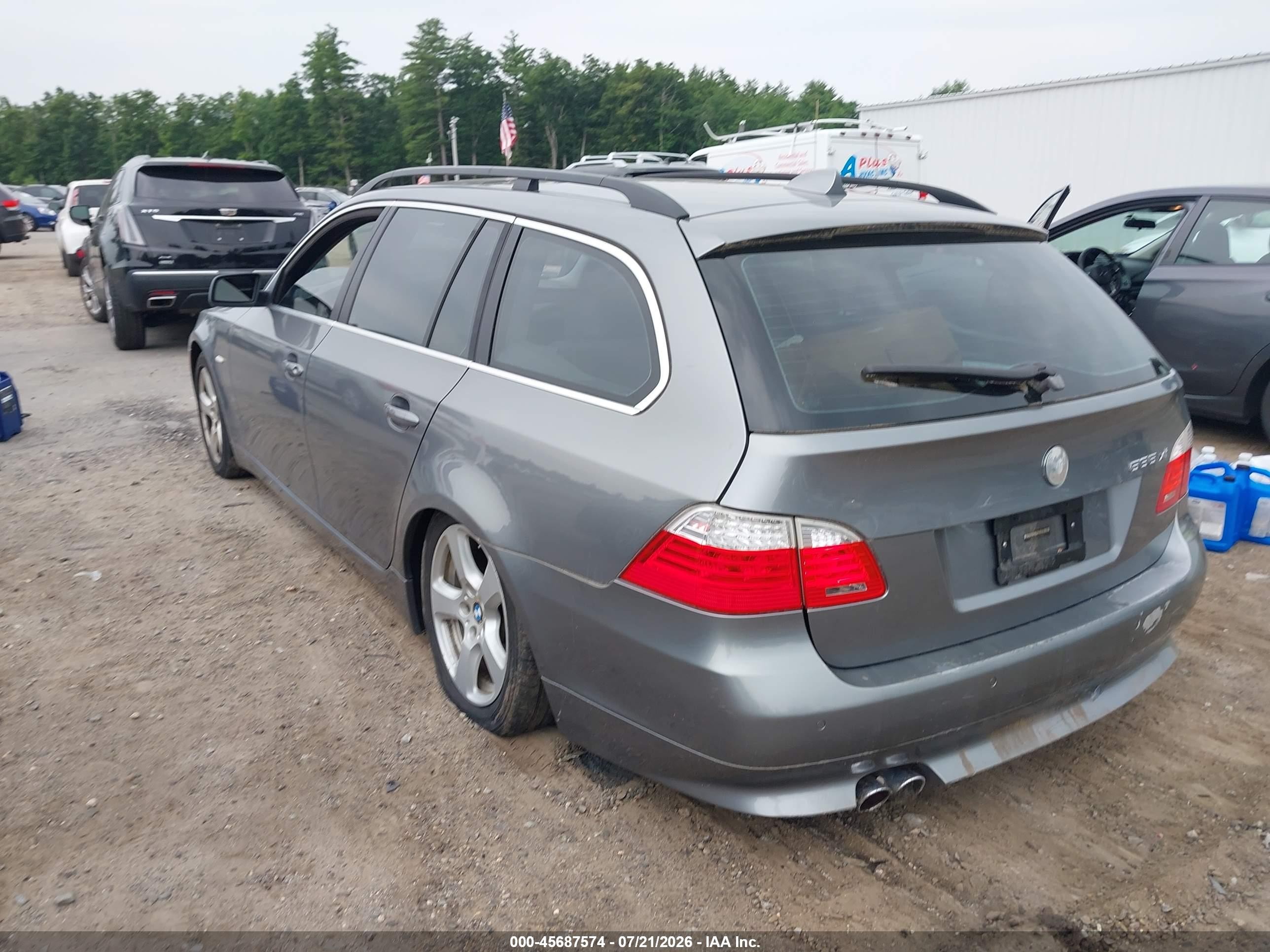 2008 Bmw 535xi   Gray vin: WBAPT73528CX00390