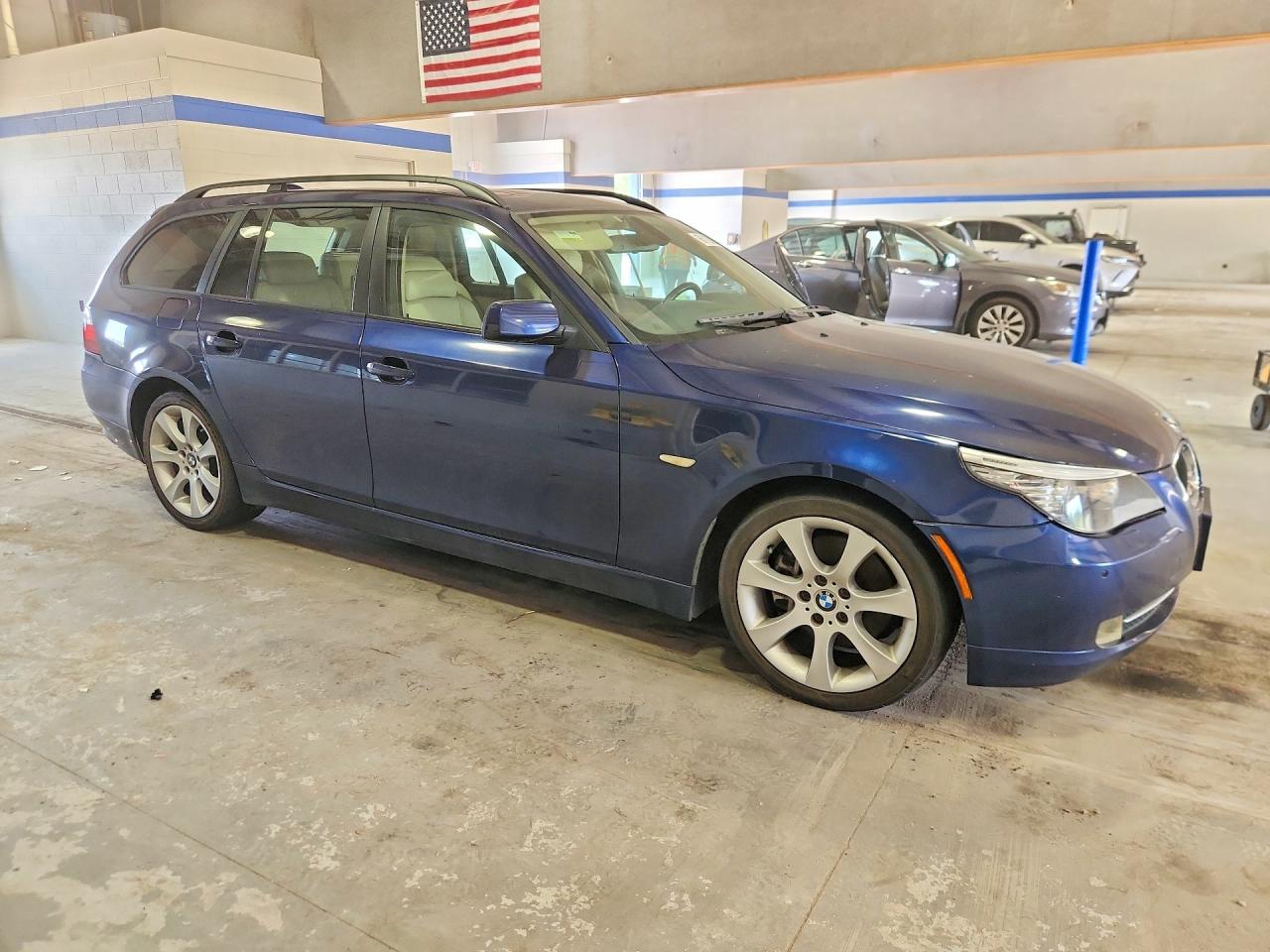 2008 Bmw 535 Xi Blue vin: WBAPT73528CX00888
