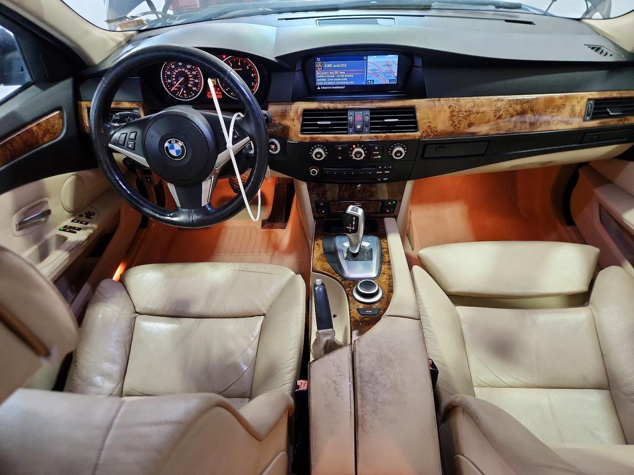 2008 Bmw 535 Xi Blue vin: WBAPT73528CX00888