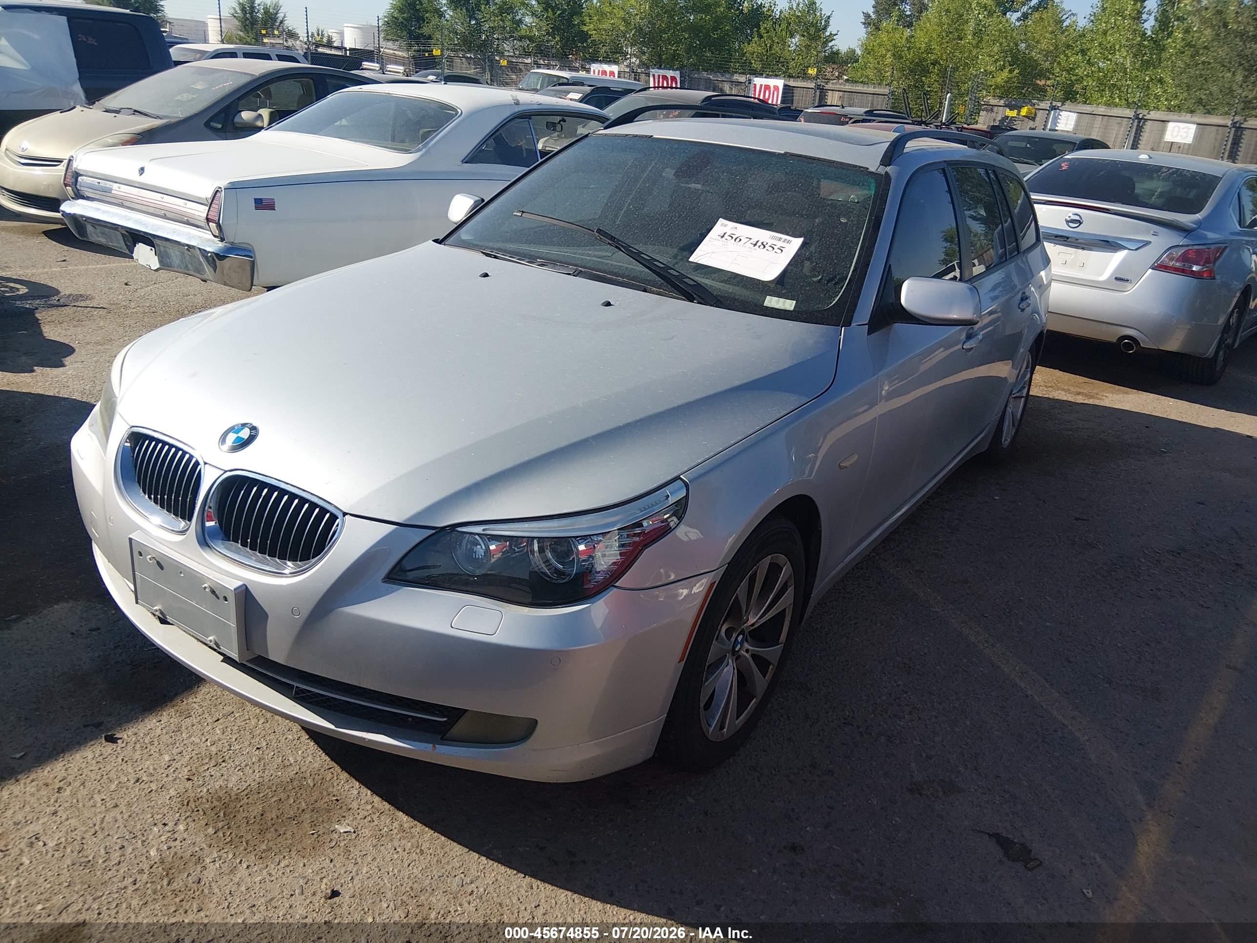 2009 Bmw 535i Xdrive Серебряный vin: WBAPT73529CX02433
