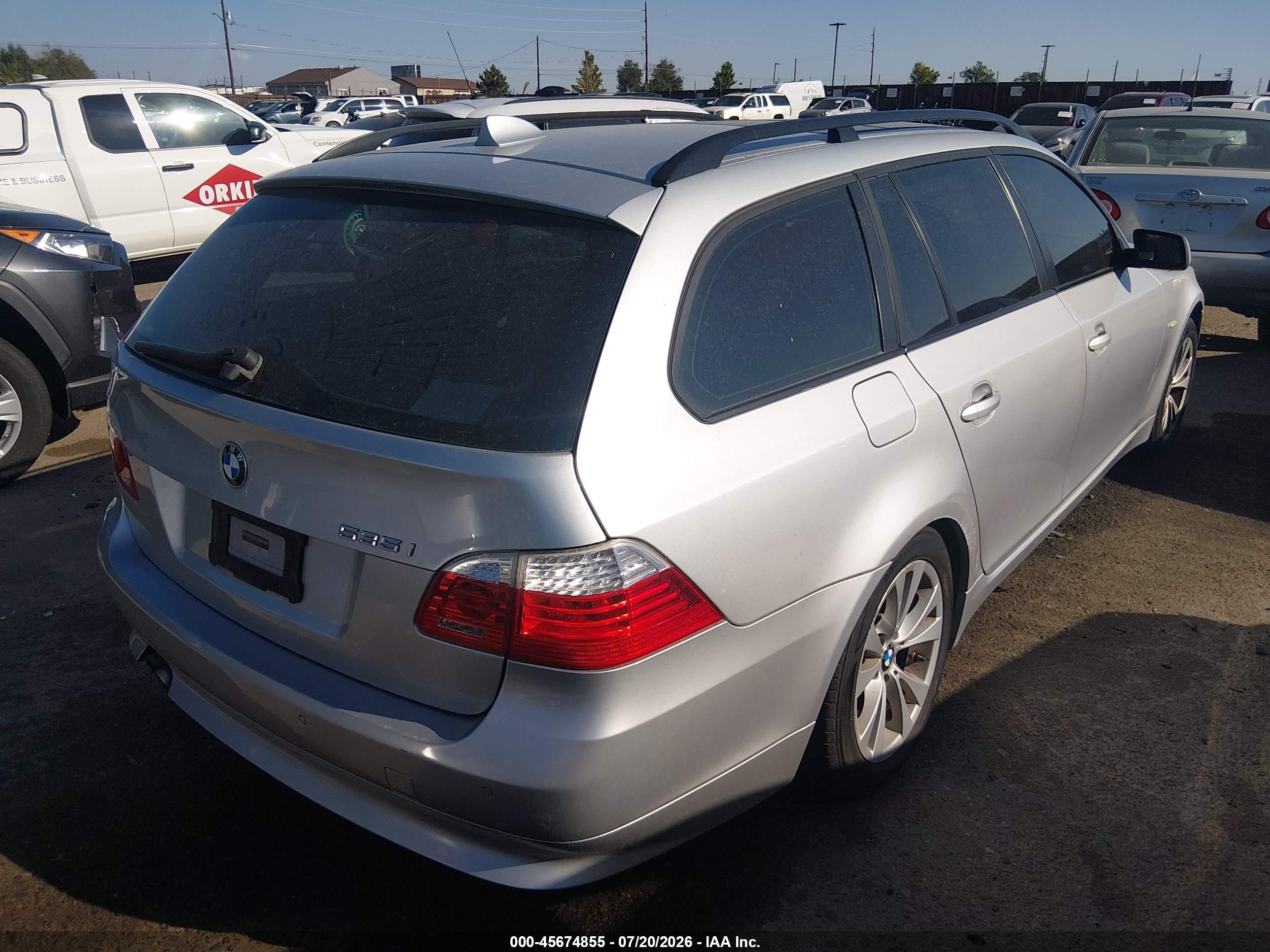 2009 Bmw 535i Xdrive Серебряный vin: WBAPT73529CX02433