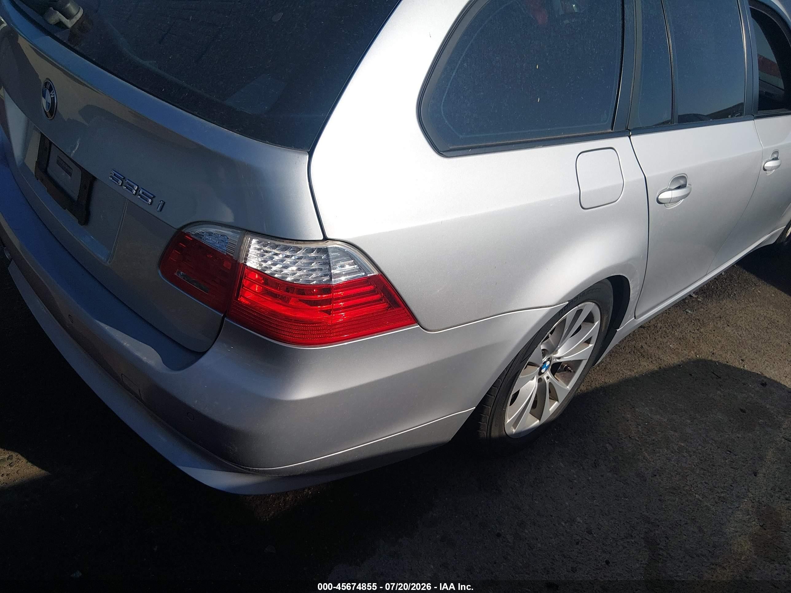 2009 Bmw 535i Xdrive Серебряный vin: WBAPT73529CX02433