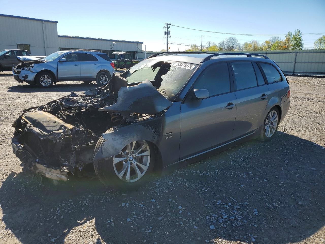 2009 Bmw 535 Xi Silver vin: WBAPT73539CX02523