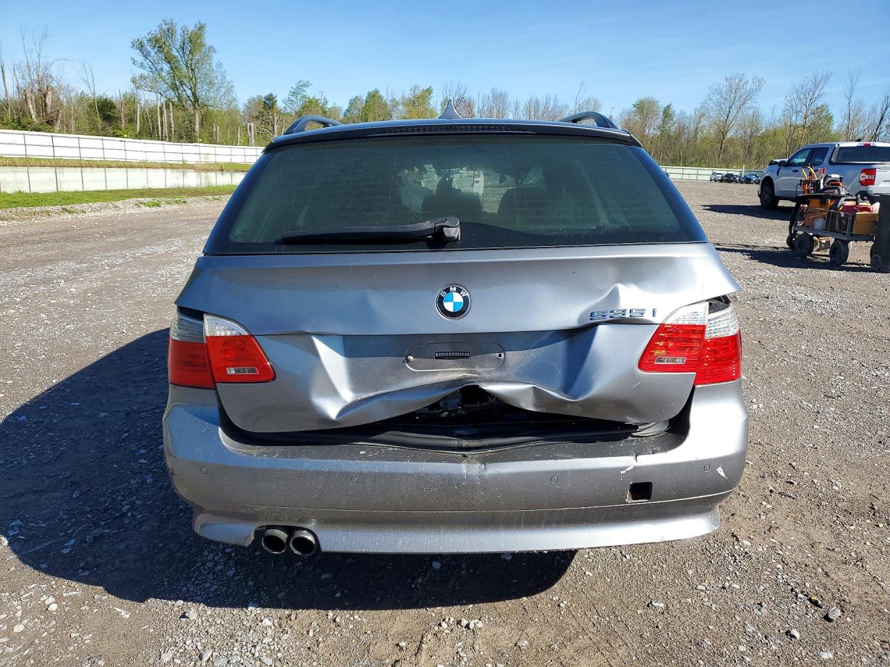 2009 Bmw 535 Xi Silver vin: WBAPT73539CX02523