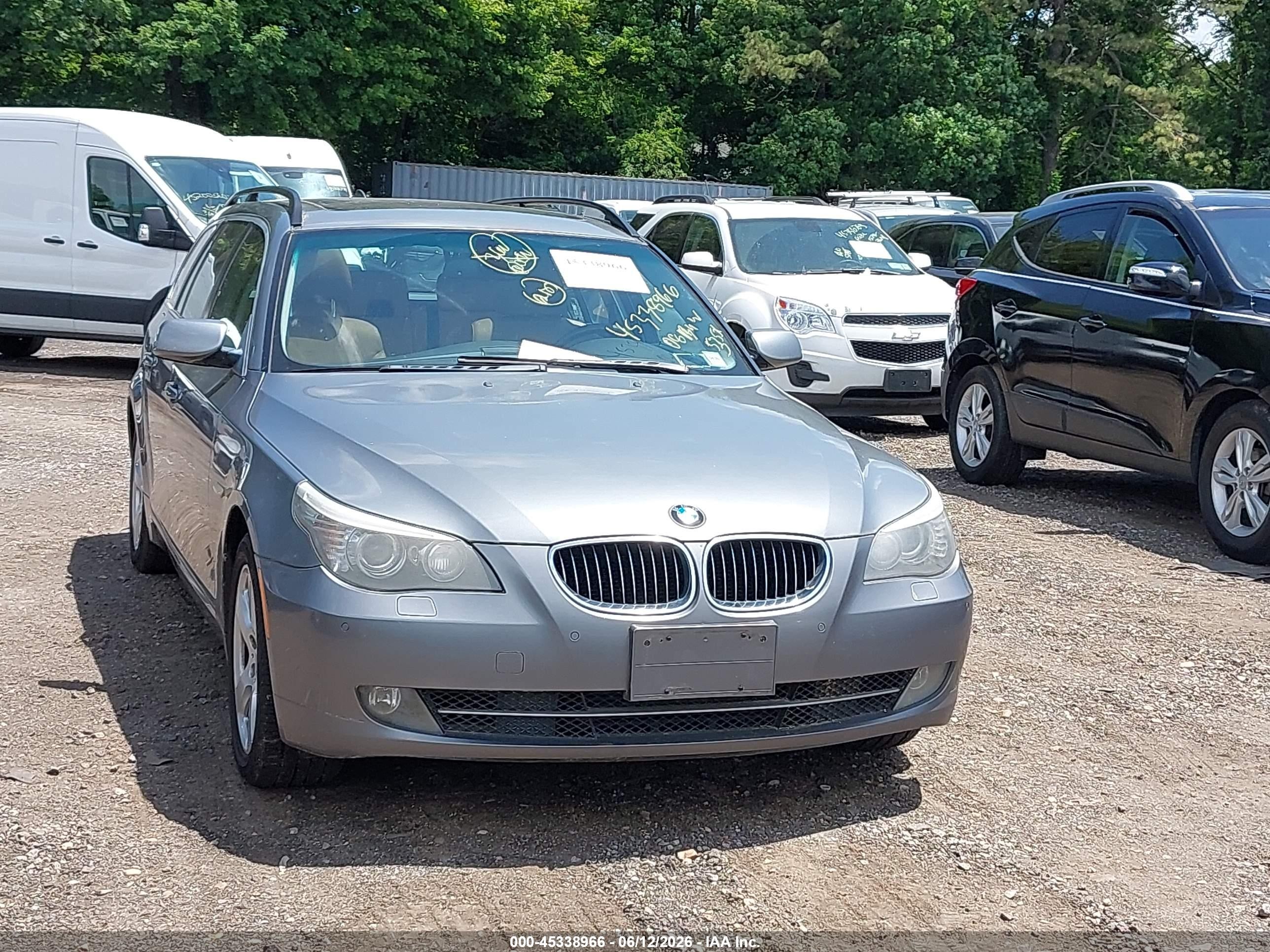 2008 Bmw 535xi   Gray vin: WBAPT735X8CX00332