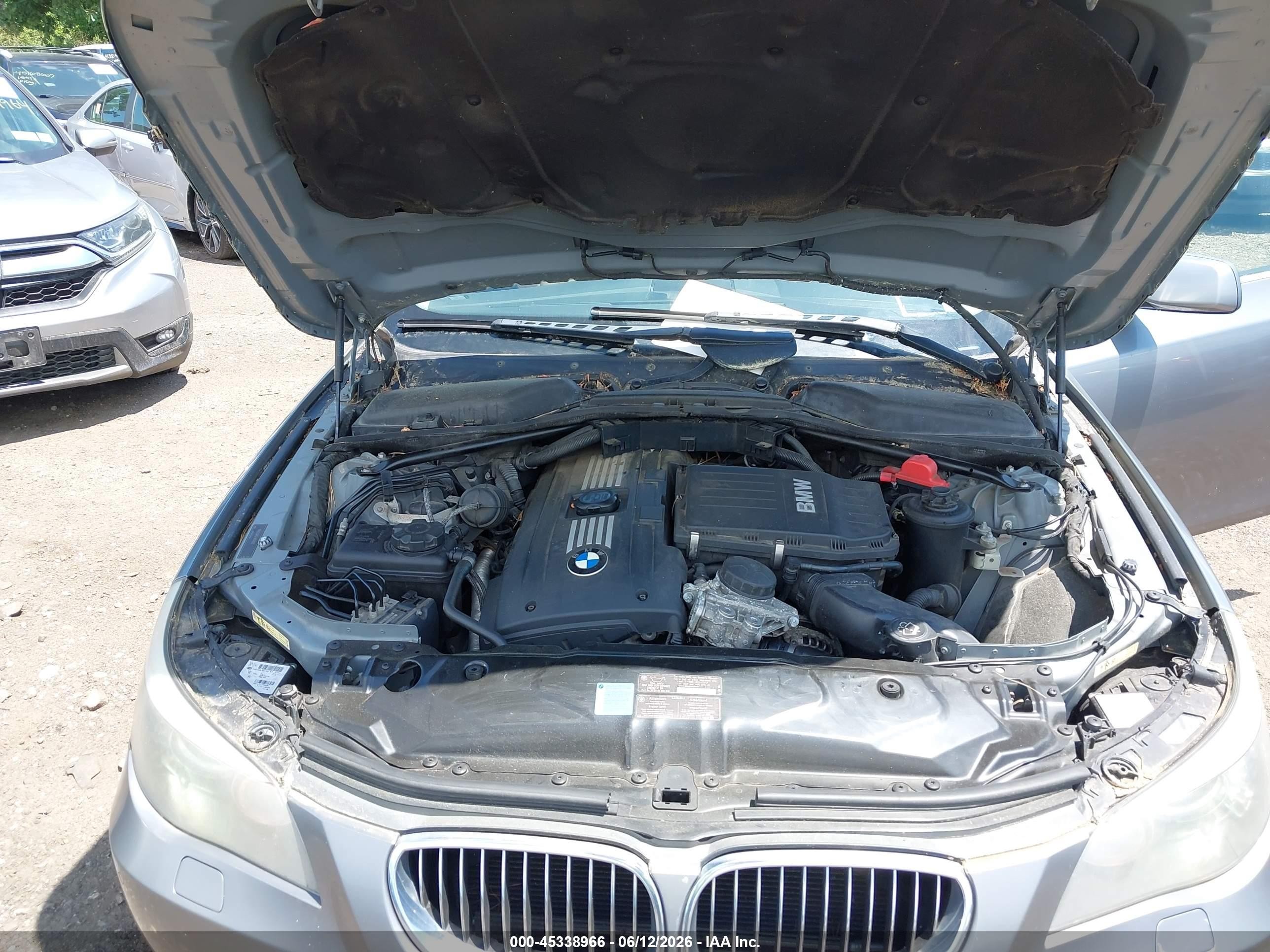 2008 Bmw 535xi   Gray vin: WBAPT735X8CX00332