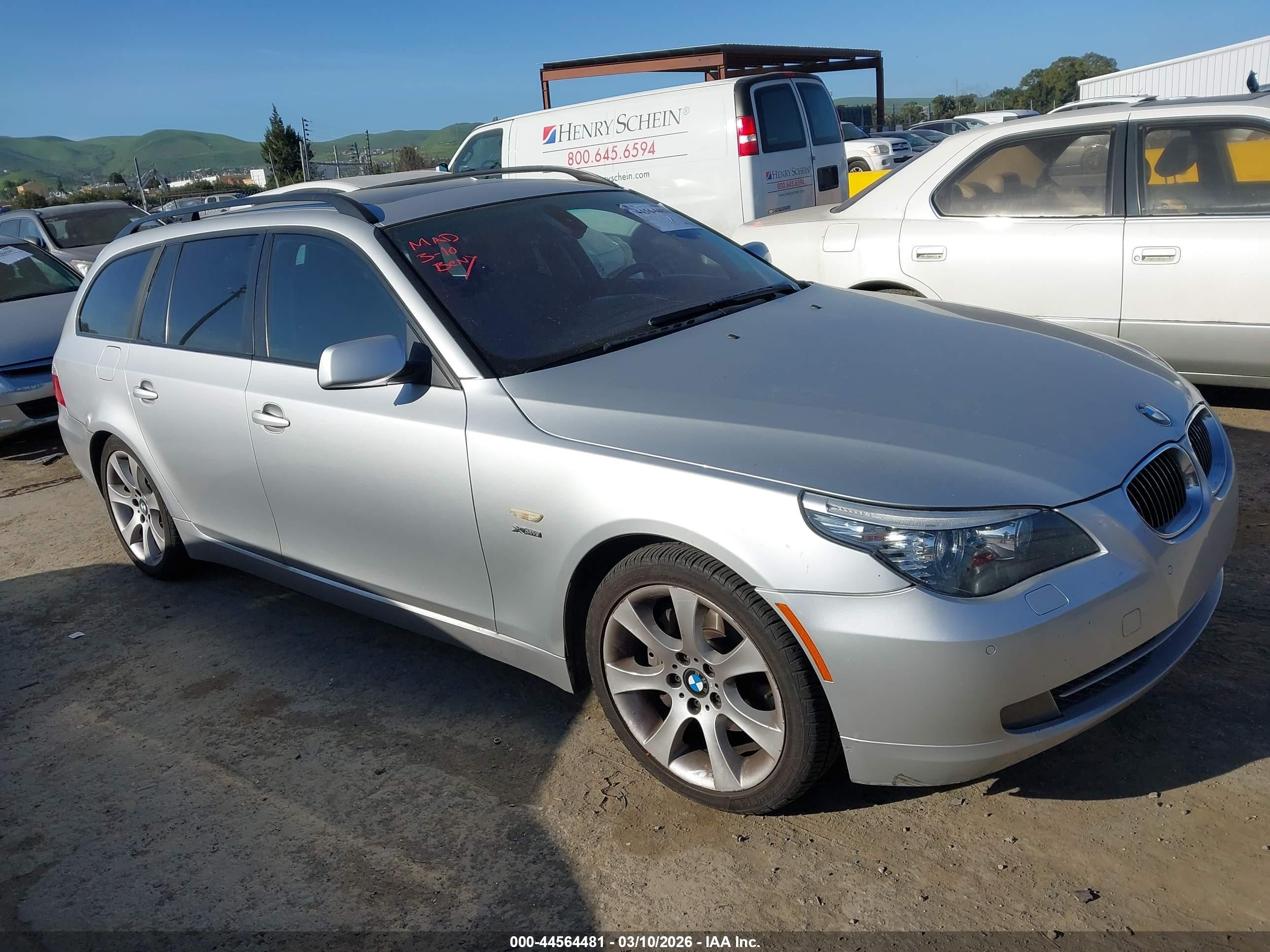 2009 Bmw 535i Xdrive Silver vin: WBAPT735X9CX02745