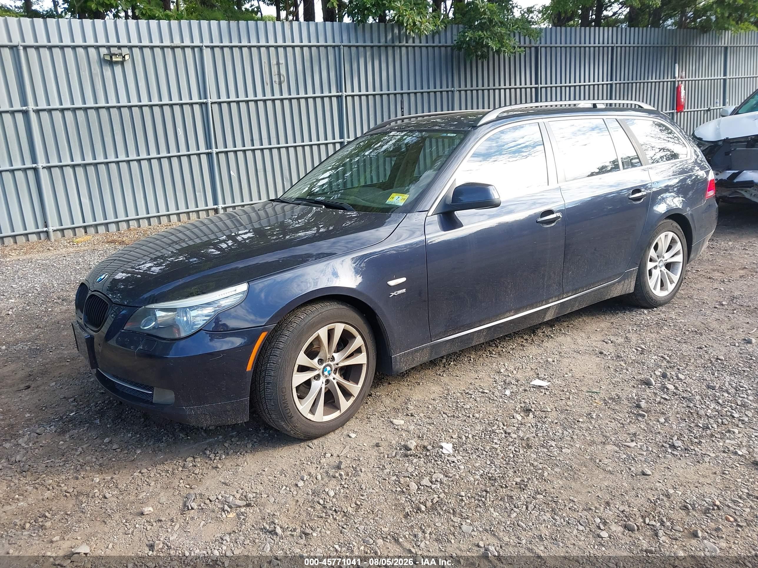 2010 Bmw 535i Xdrive Dark Blue vin: WBAPT7C53AC237388