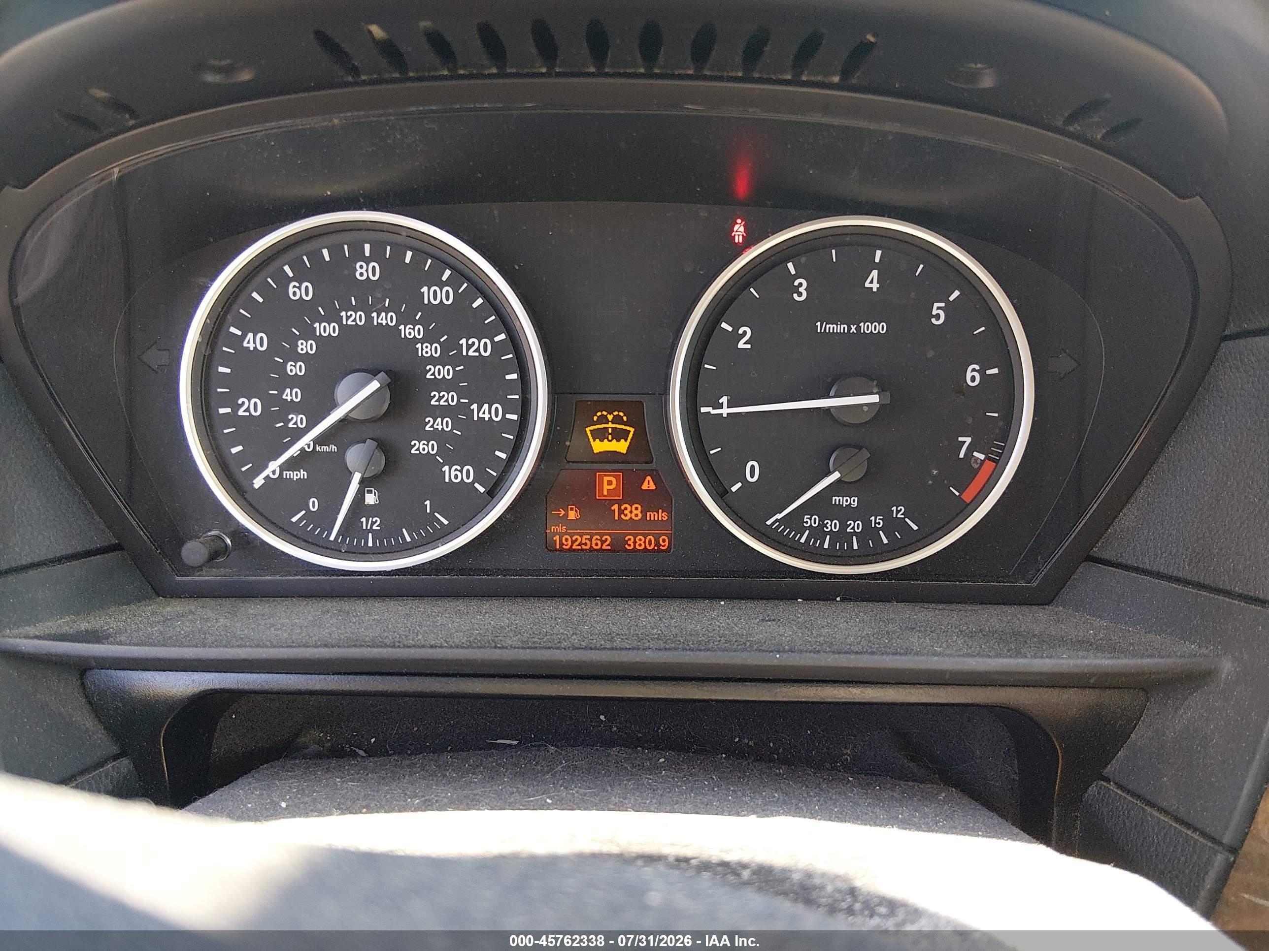 2010 Bmw 535i Xdrive Белый vin: WBAPT7C53ACX02932
