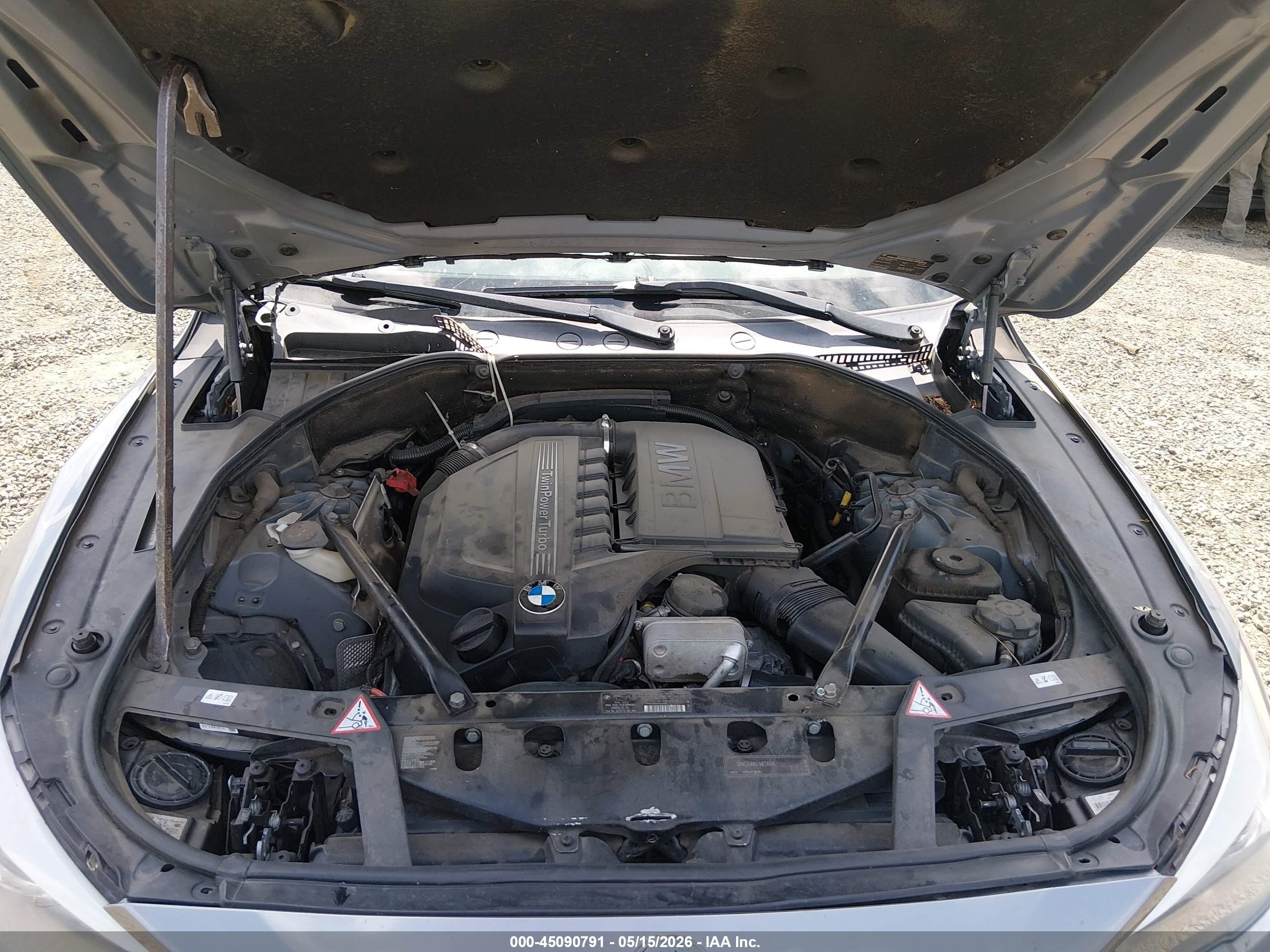 2011 Bmw 535i Gran Turismo   Gray vin: WBASN2C50BC201697