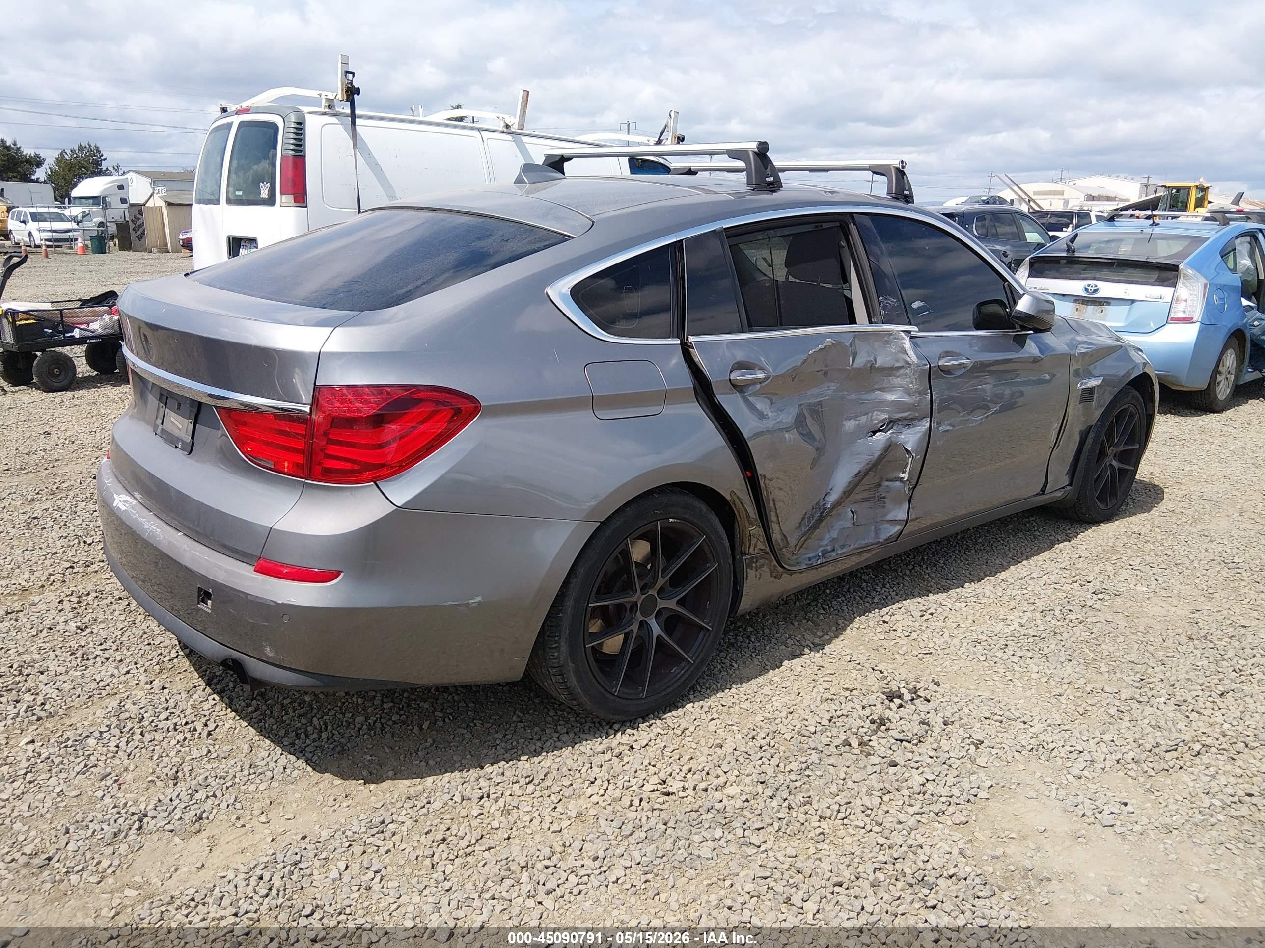 2011 Bmw 535i Gran Turismo   Gray vin: WBASN2C50BC201697