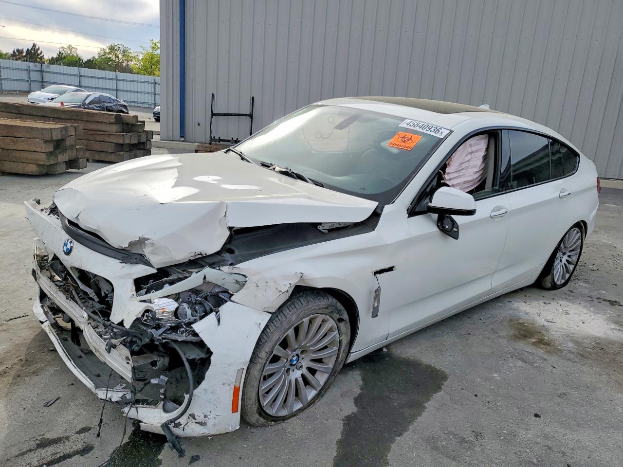 2010 Bmw 535 Gt White vin: WBASN2C52AC200646