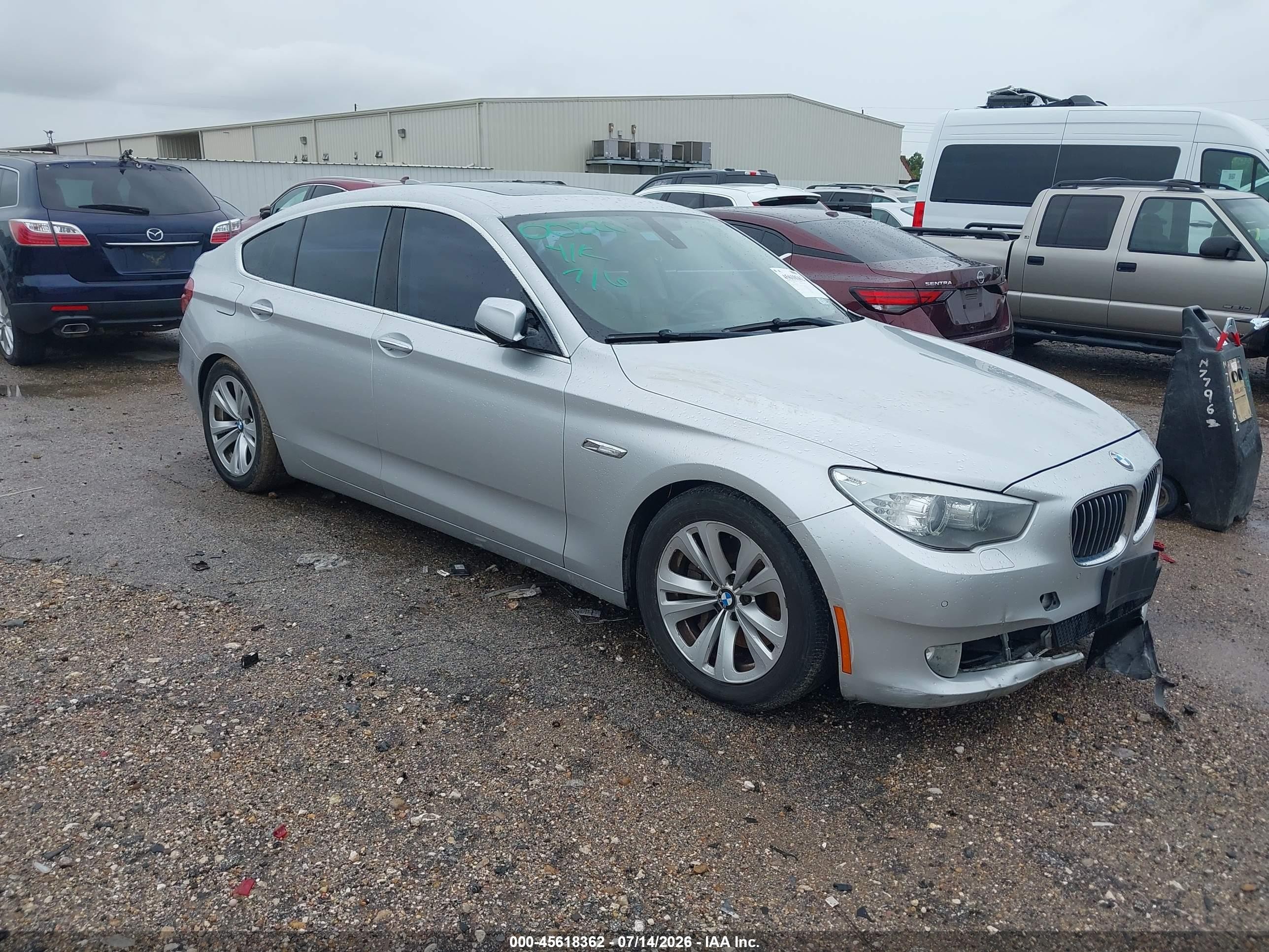 2012 Bmw 535i Gran Turismo   Silver vin: WBASN2C53CC202215