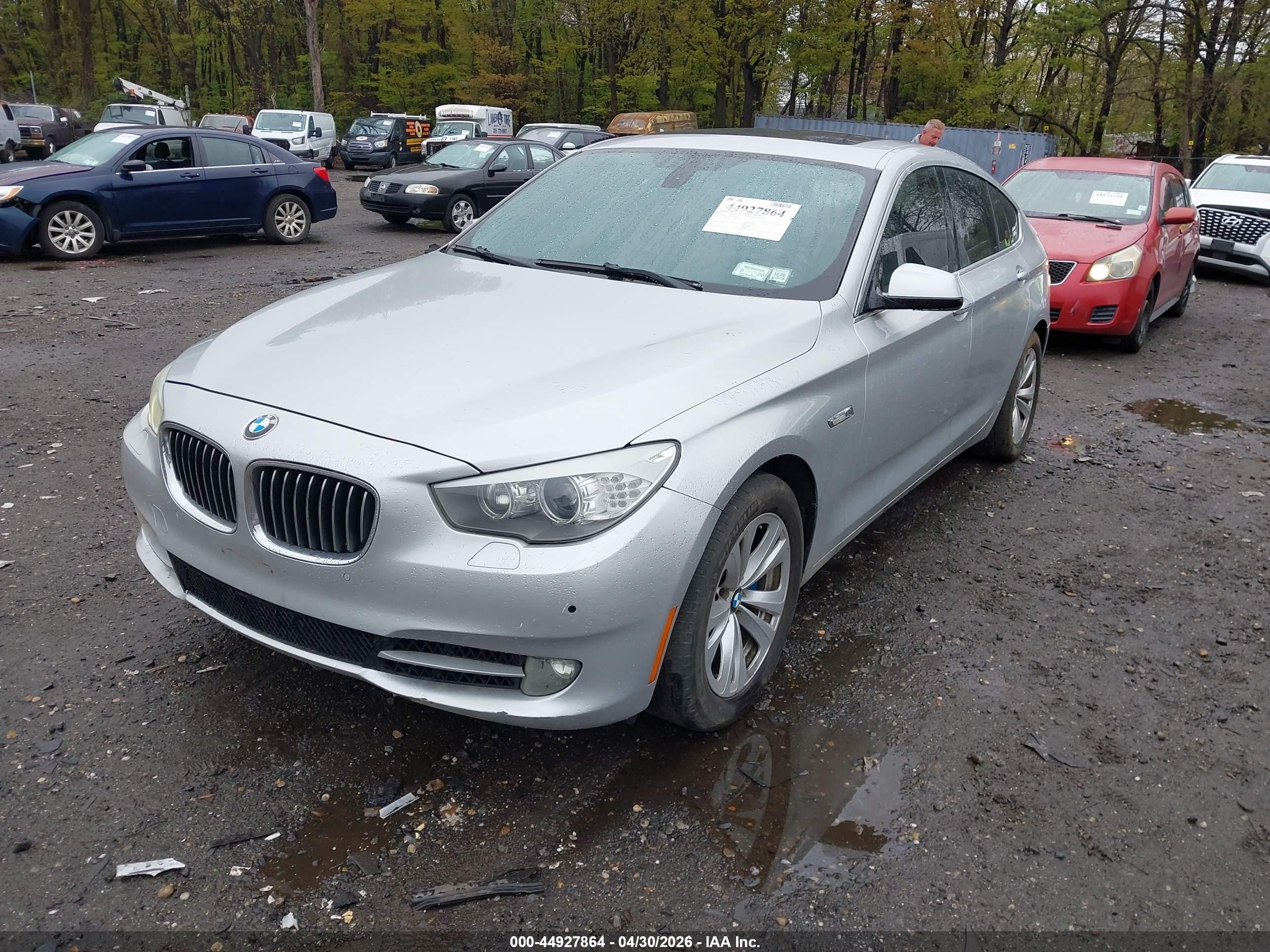 2011 Bmw 535i Gran Turismo   Silver vin: WBASN2C54BC201606