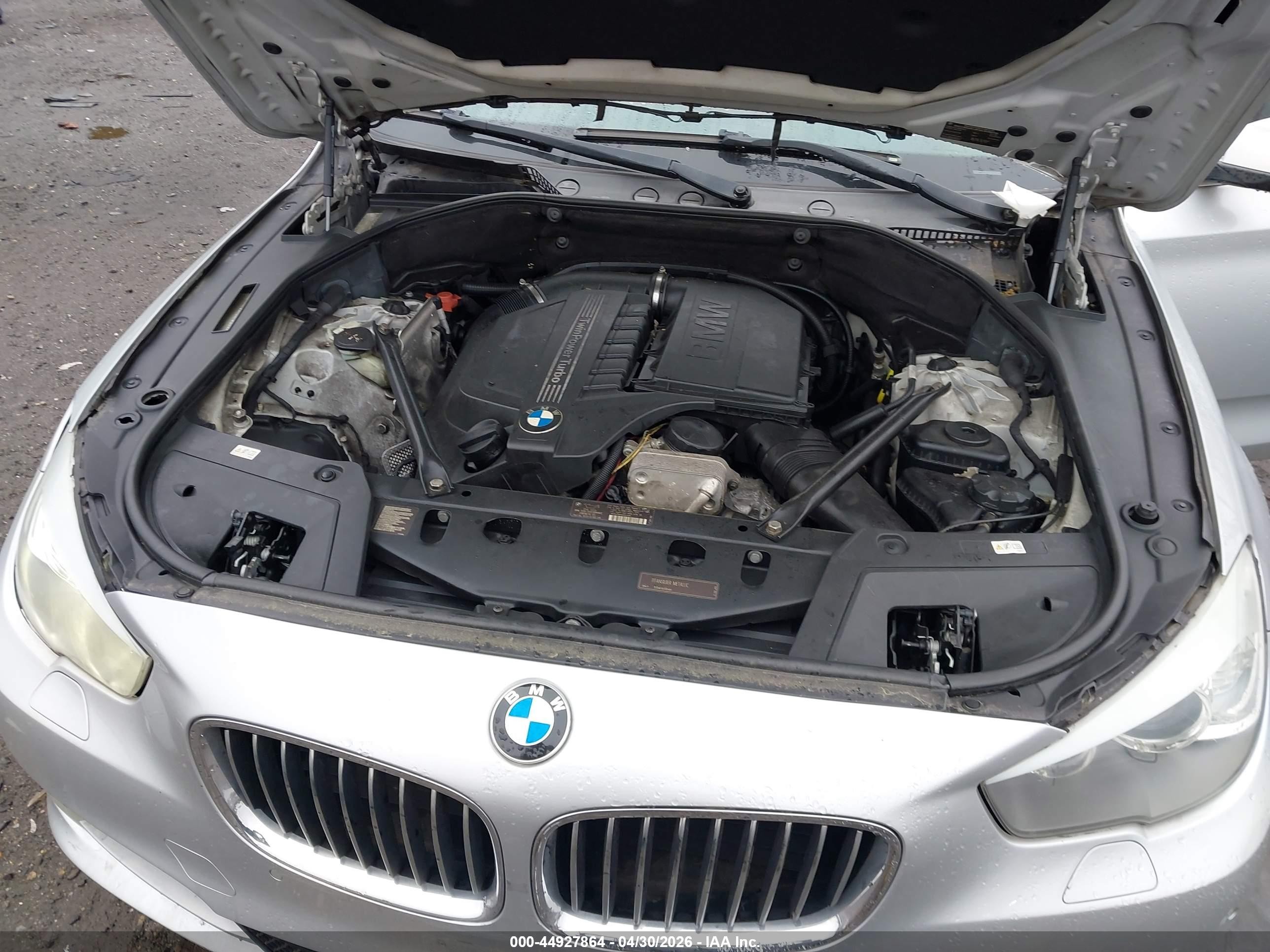 2011 Bmw 535i Gran Turismo   Silver vin: WBASN2C54BC201606