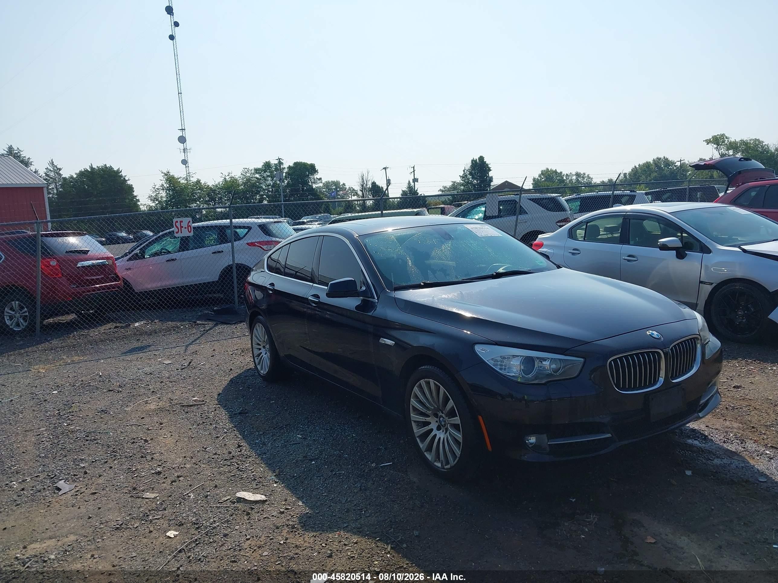 2013 Bmw 535i Gran Turismo   Black vin: WBASN2C56DC202999