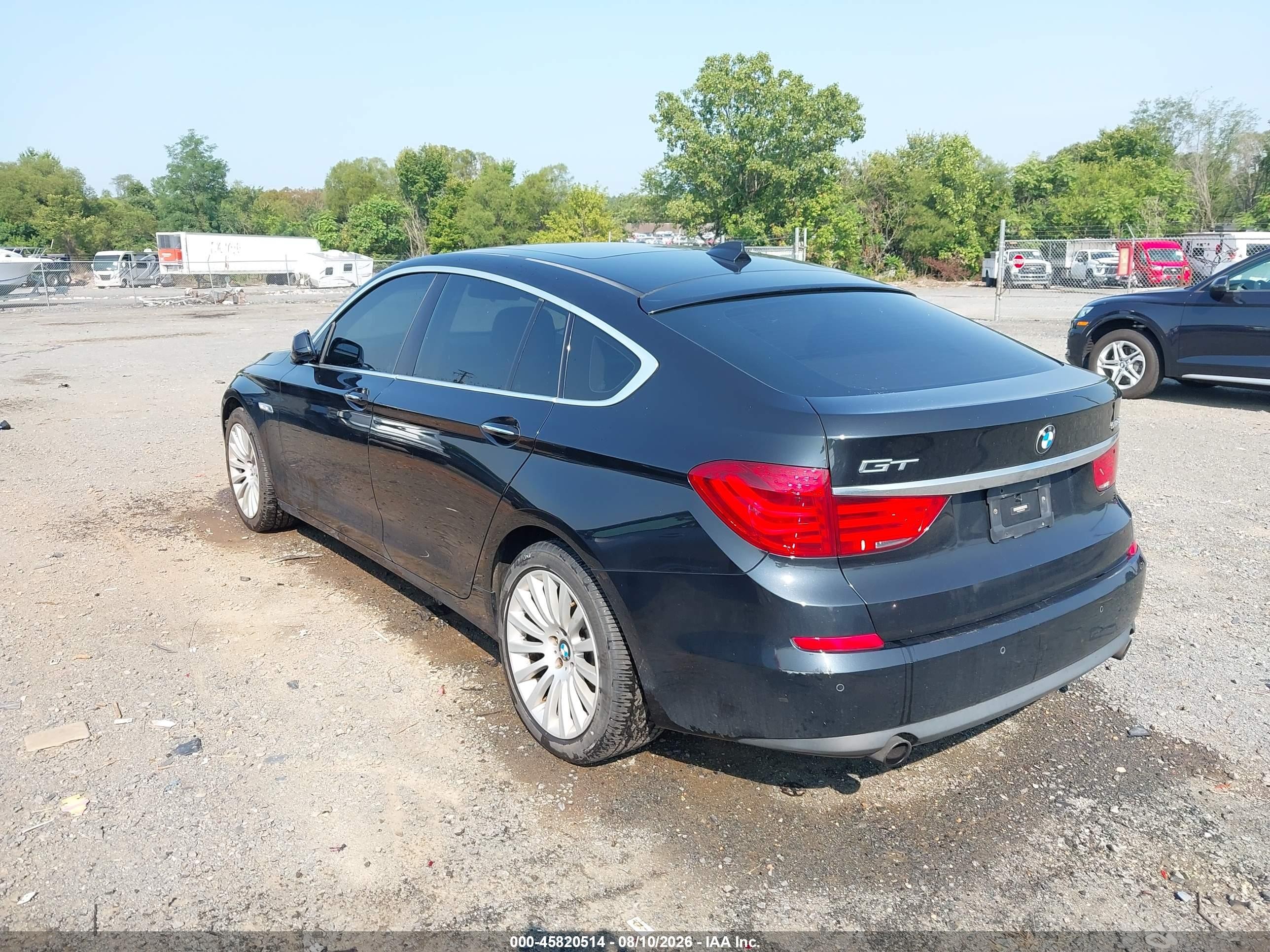 2013 Bmw 535i Gran Turismo   Black vin: WBASN2C56DC202999