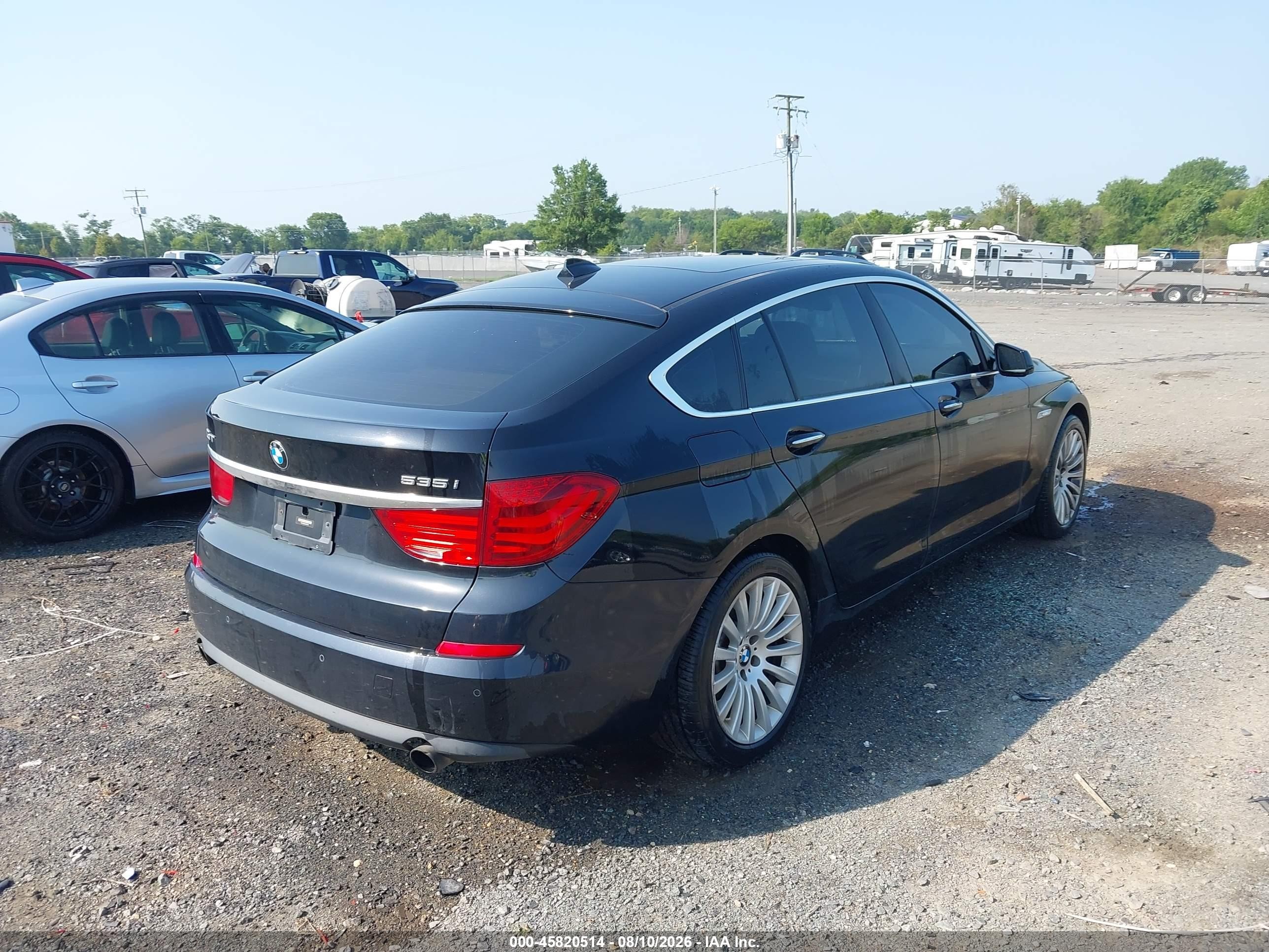 2013 Bmw 535i Gran Turismo   Black vin: WBASN2C56DC202999