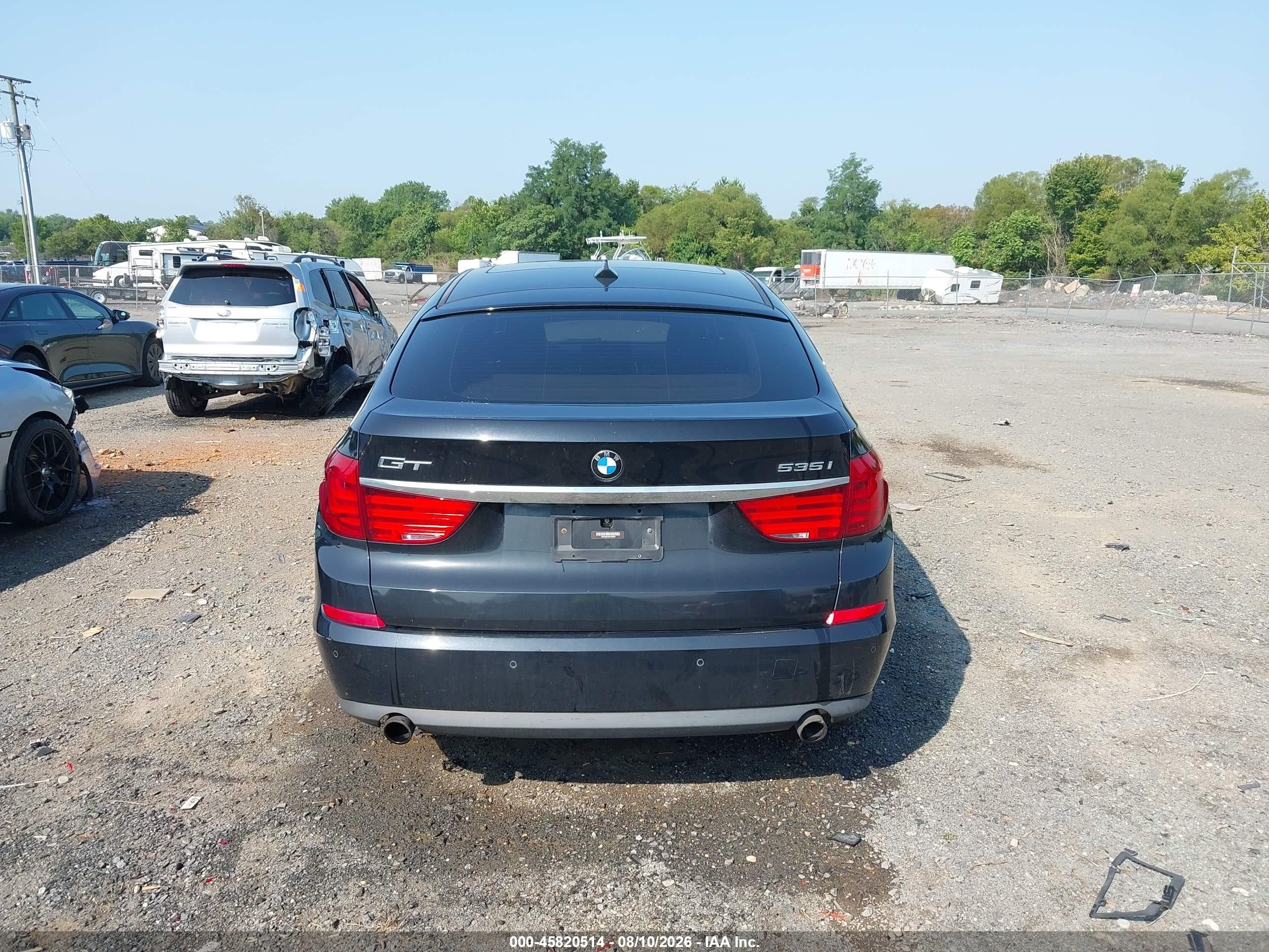 2013 Bmw 535i Gran Turismo   Black vin: WBASN2C56DC202999