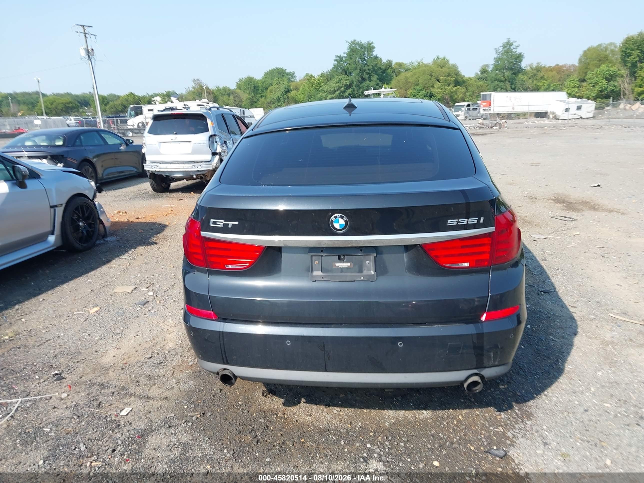 2013 Bmw 535i Gran Turismo   Black vin: WBASN2C56DC202999