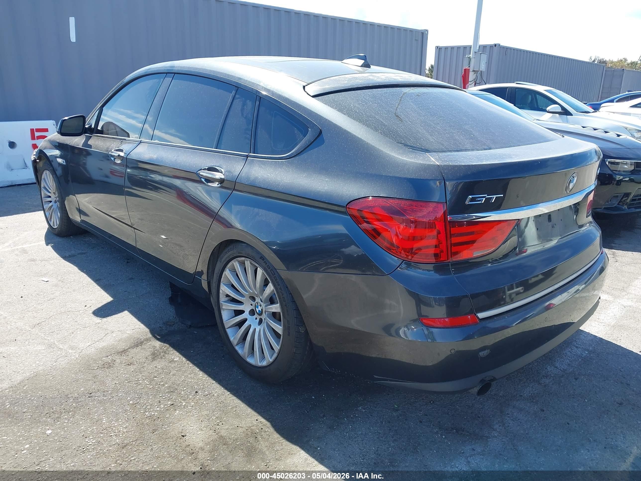 2010 Bmw 535i Gran Turismo   Black vin: WBASN2C58AC200926